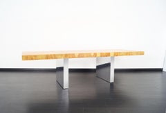 Thayer Coggin Extendable Burl Wood Dining Table by Milo Baughman
