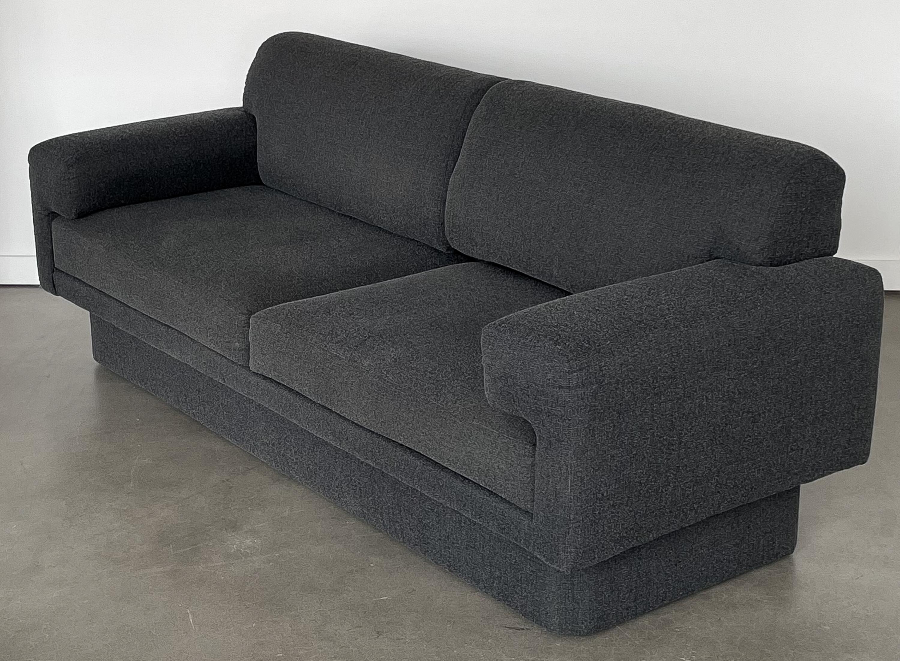 Late 20th Century Thayer Coggin Fully Upholstered Modernist Sofas
