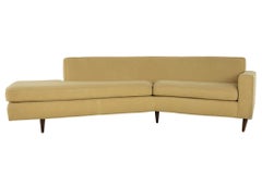 Thayer Coggin Mid Century Angle Bumper Sectional Sofa