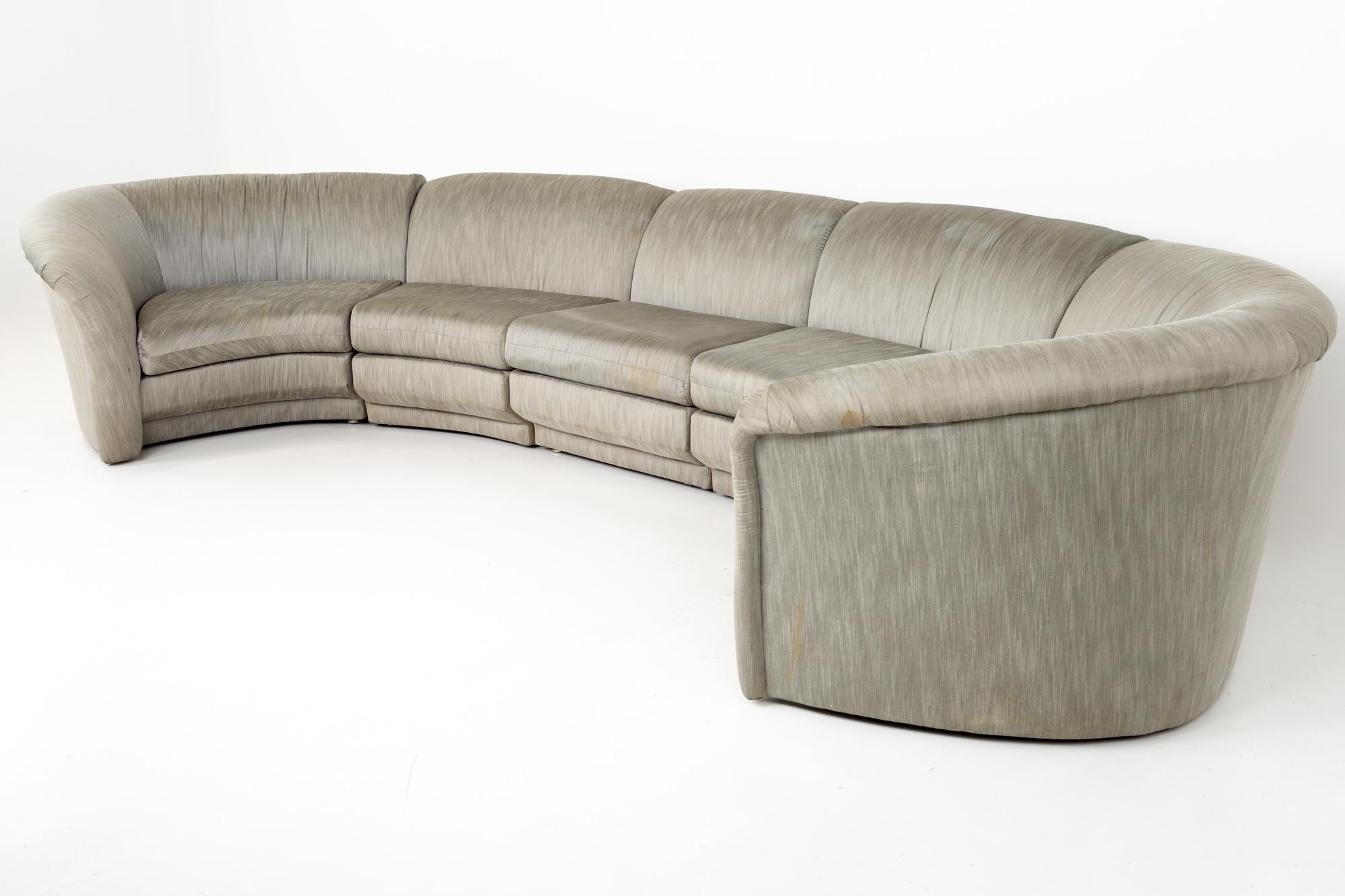 Mid-Century Modern Thayer Coggin Mid Century Circular Sectional Sofa