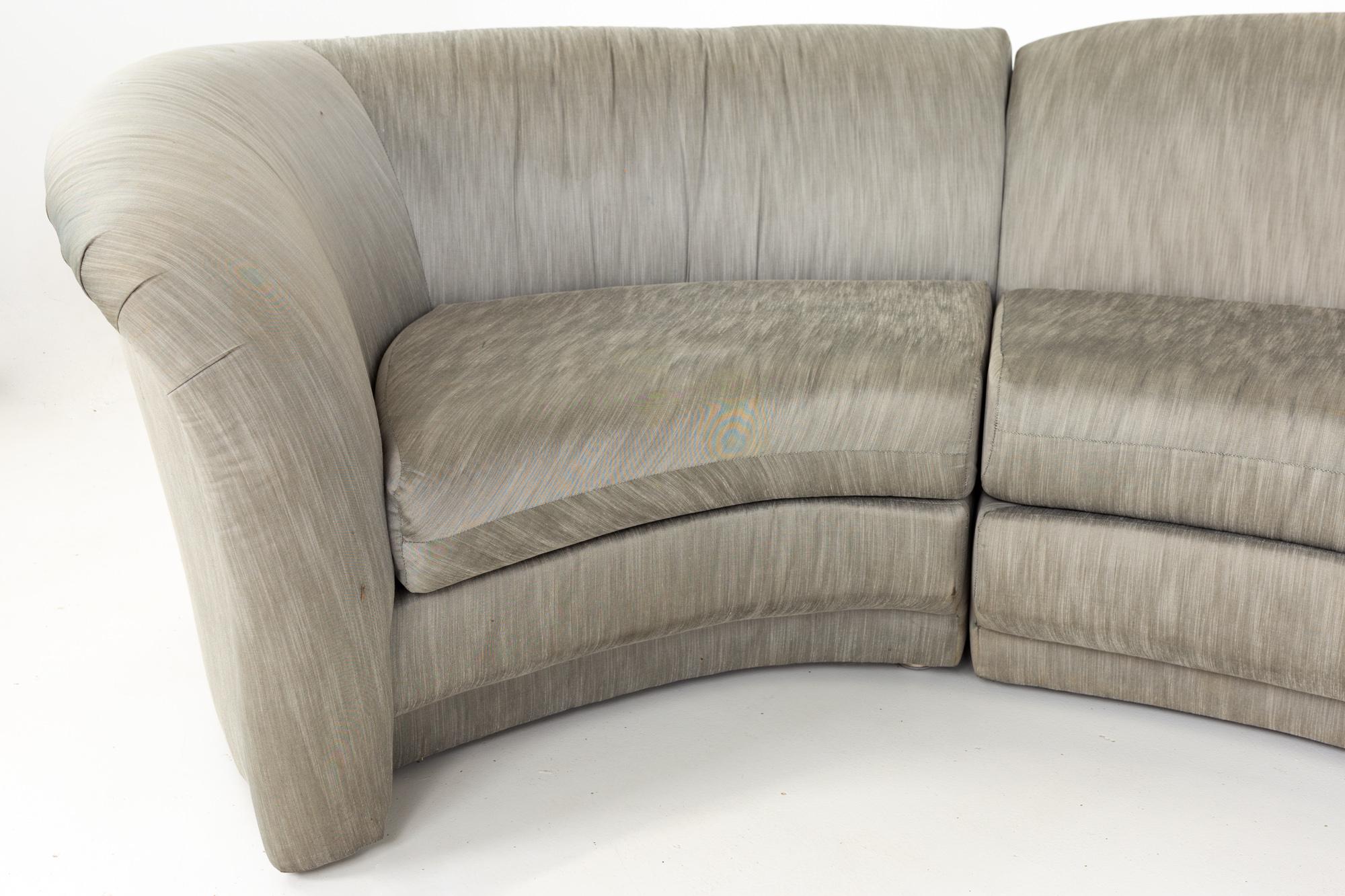 American Thayer Coggin Mid Century Circular Sectional Sofa