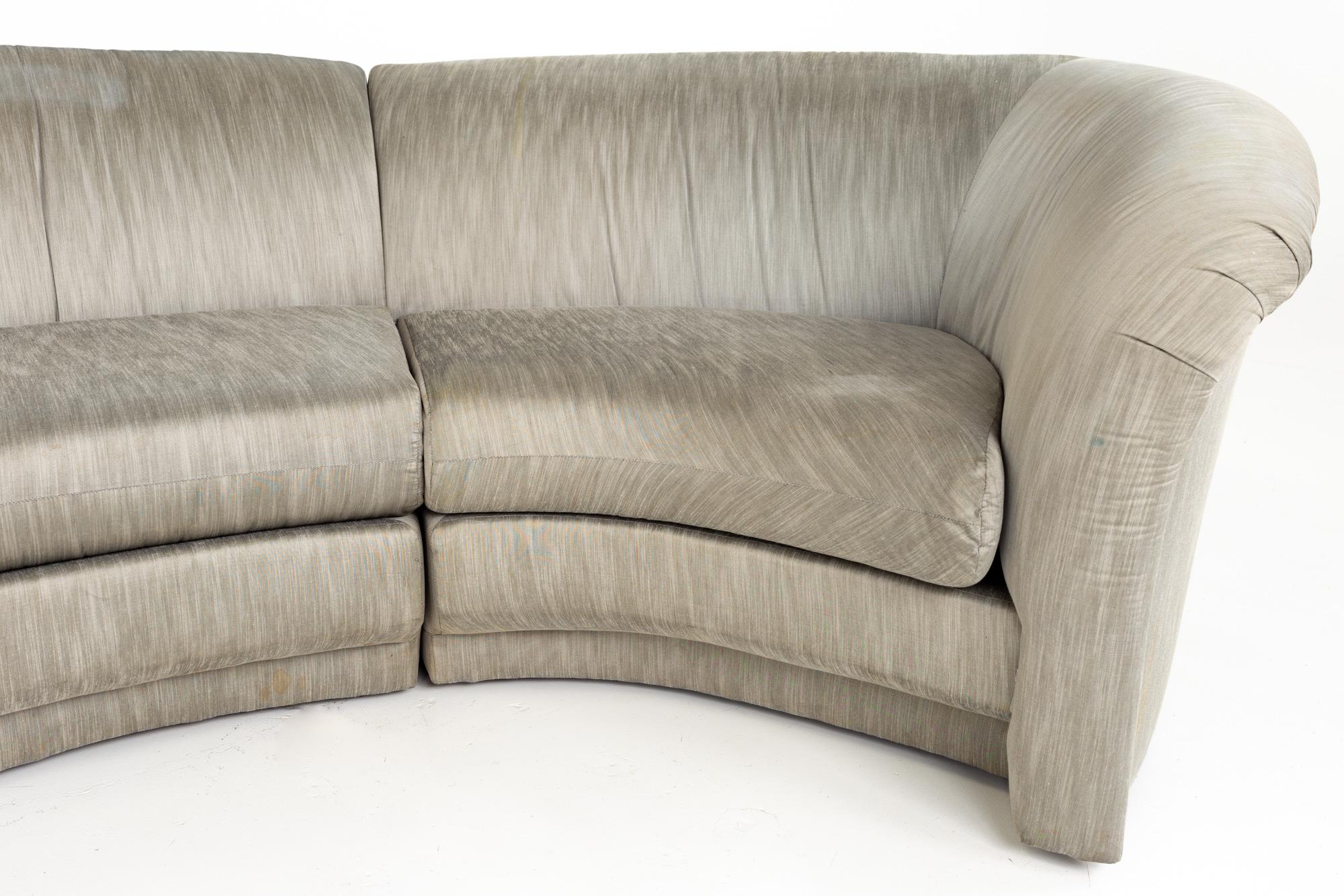 Late 20th Century Thayer Coggin Mid Century Circular Sectional Sofa