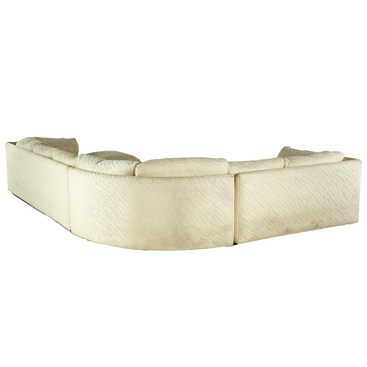 Tissu d'ameublement Thayer Coggin Canapé sectionnel du milieu du siècle en vente
