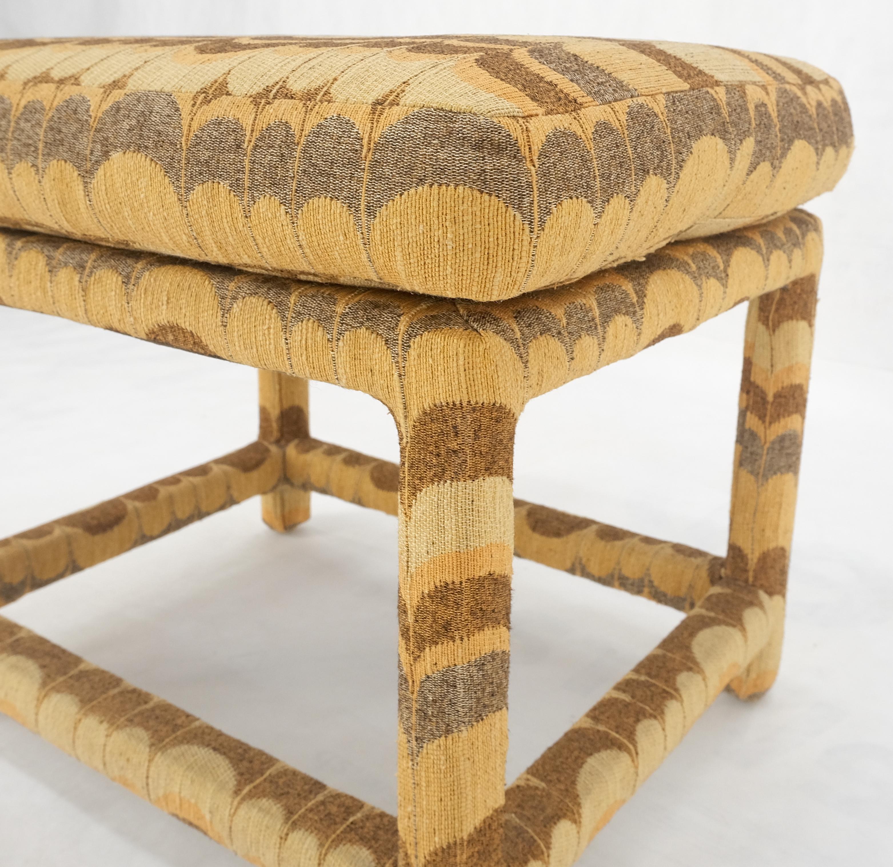 Mid-Century Modern Thayer Coggin Milo Baughman Foot Stool Bench Ottoman Seat 1970s MINT! For Sale