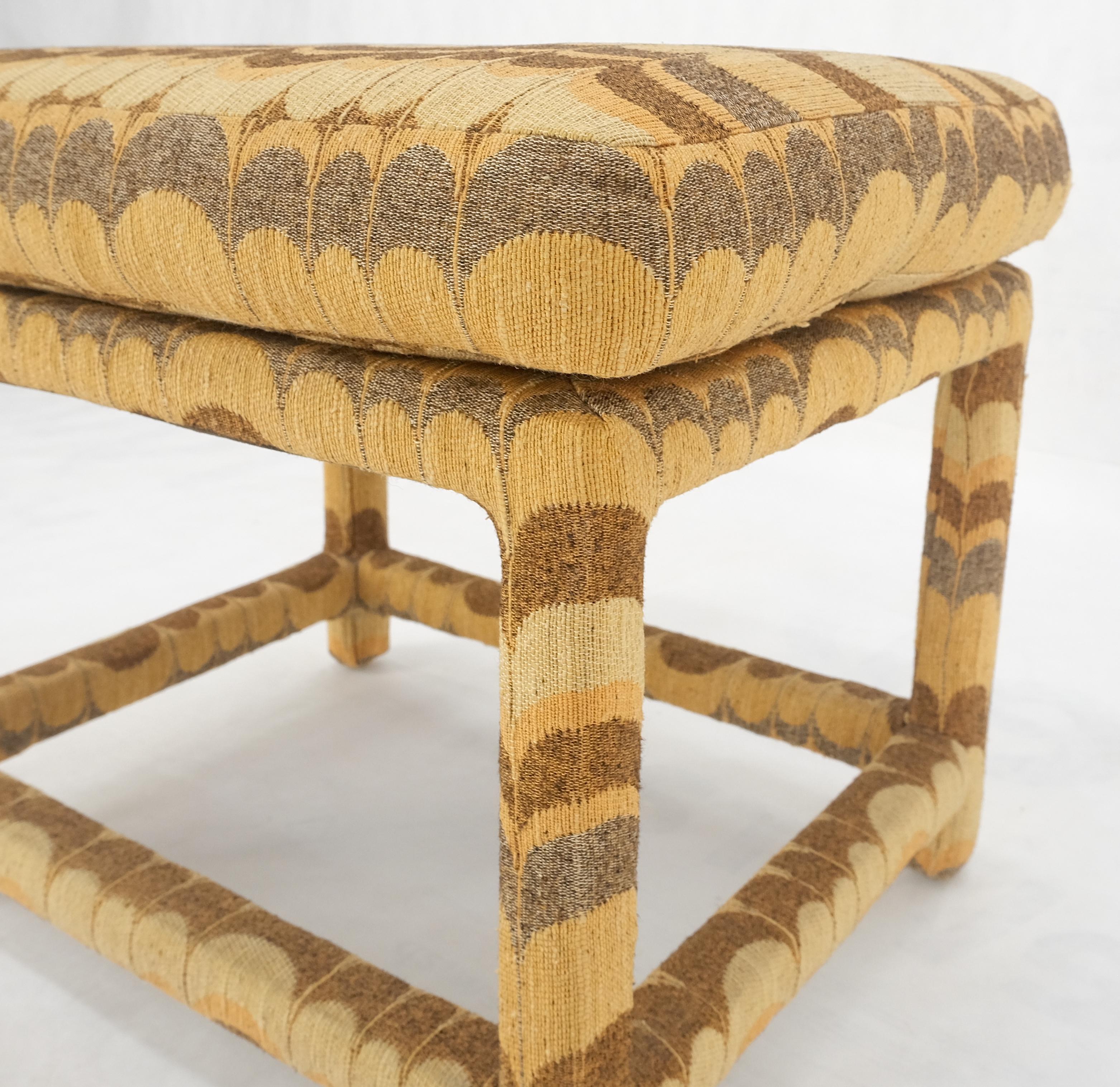 ¡Thayer Coggin Milo Baughman Banqueta Banco Otomano Asiento 1970s MINT! Moderno de mediados de siglo en venta