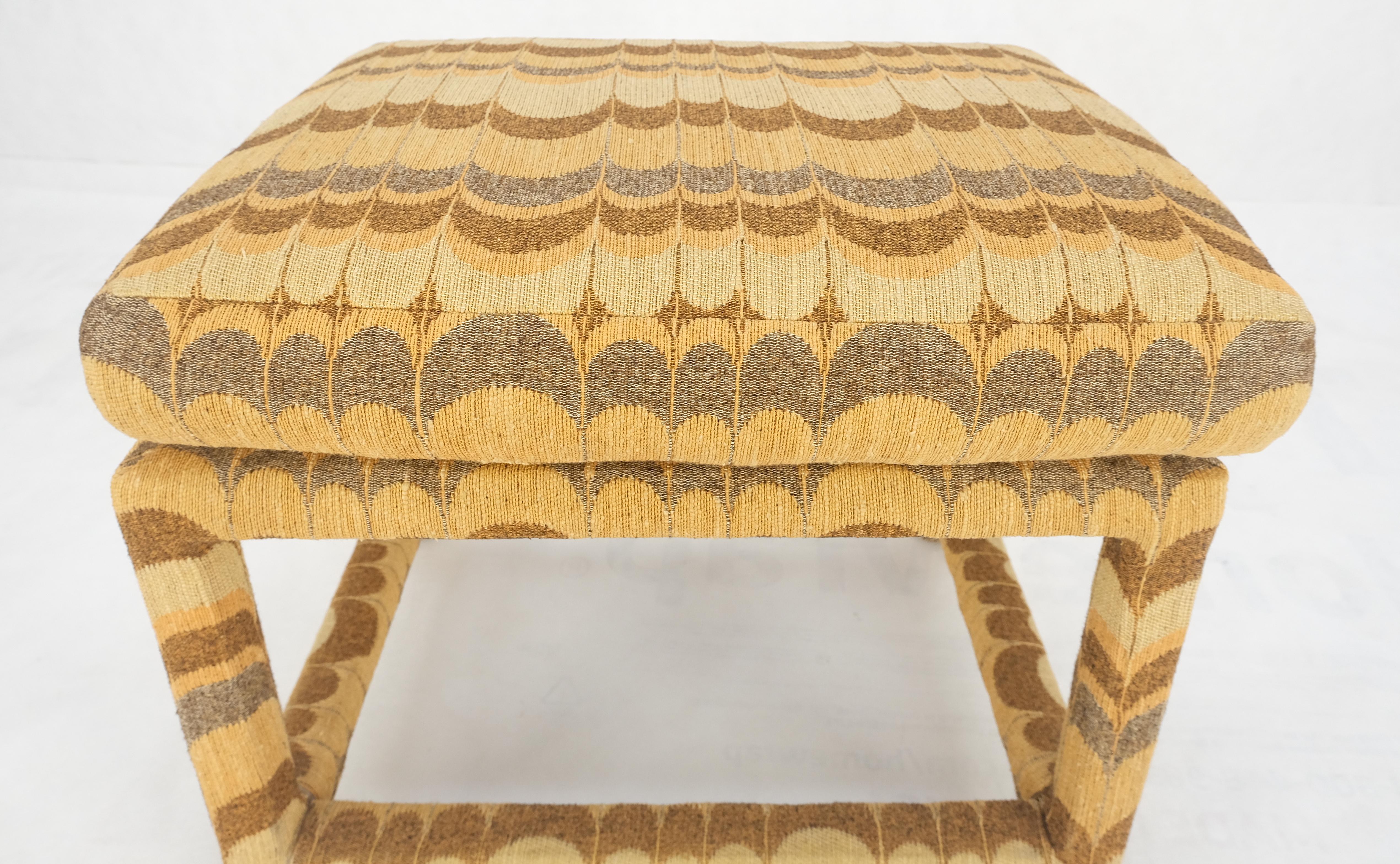 ¡Thayer Coggin Milo Baughman Banqueta Banco Otomano Asiento 1970s MINT! Tapicería en venta