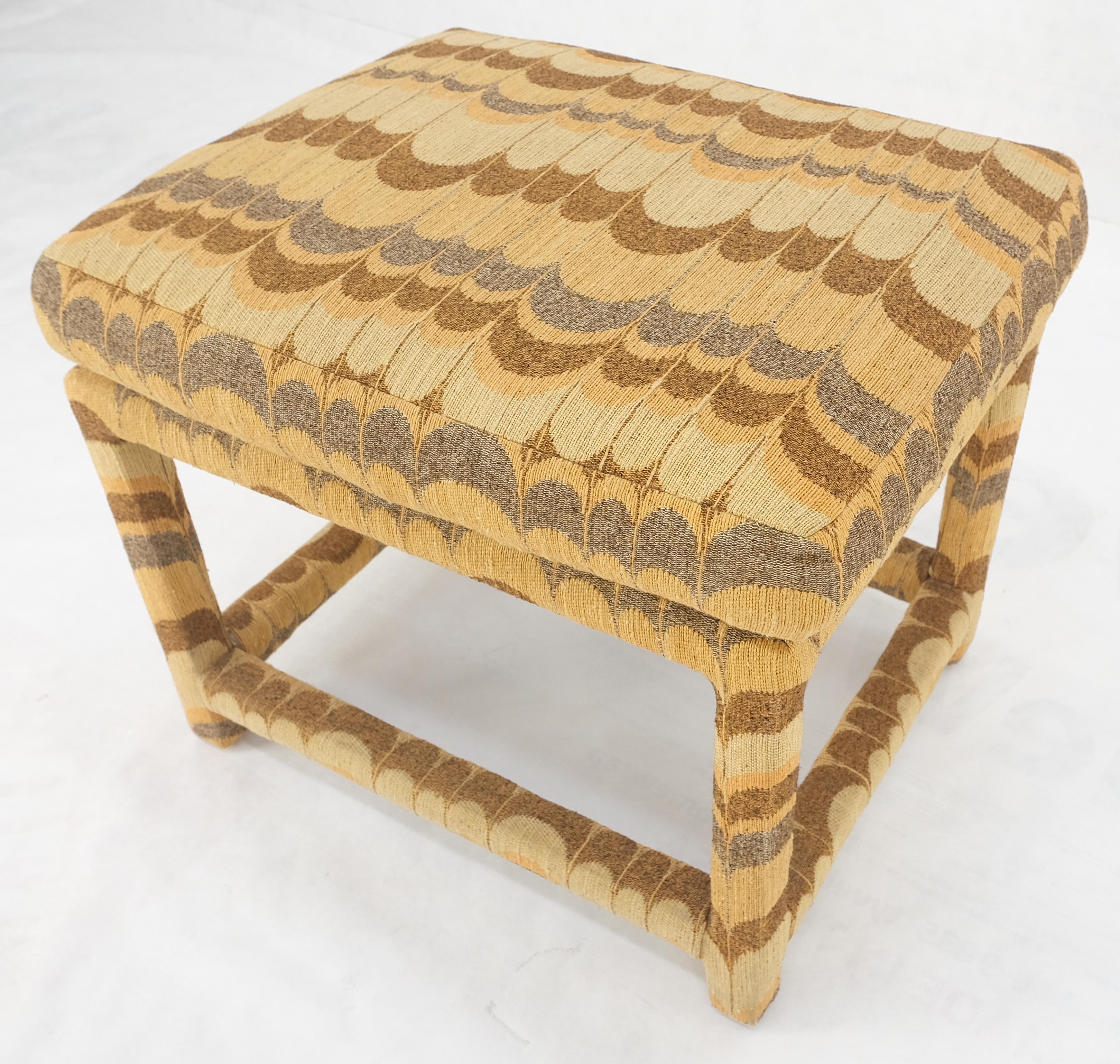 ¡Thayer Coggin Milo Baughman Banqueta Banco Otomano Asiento 1970s MINT! en venta 2