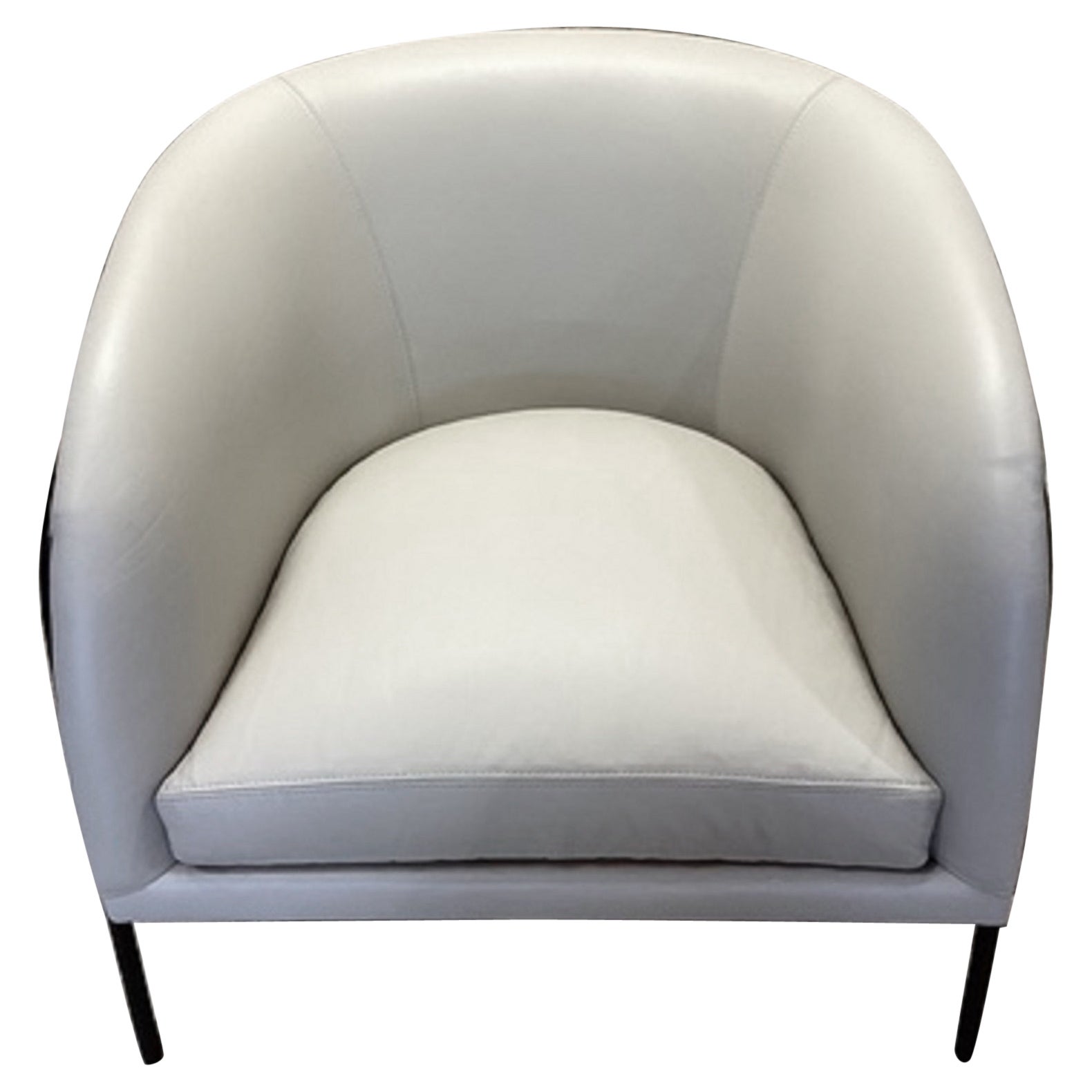 Thayer Coggin - Silla de salón Rod - Piel marfil en venta