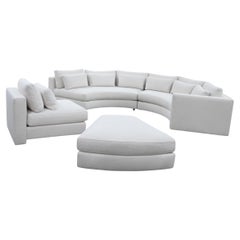 Thayer Coggin Round Sectional Sofa in off White