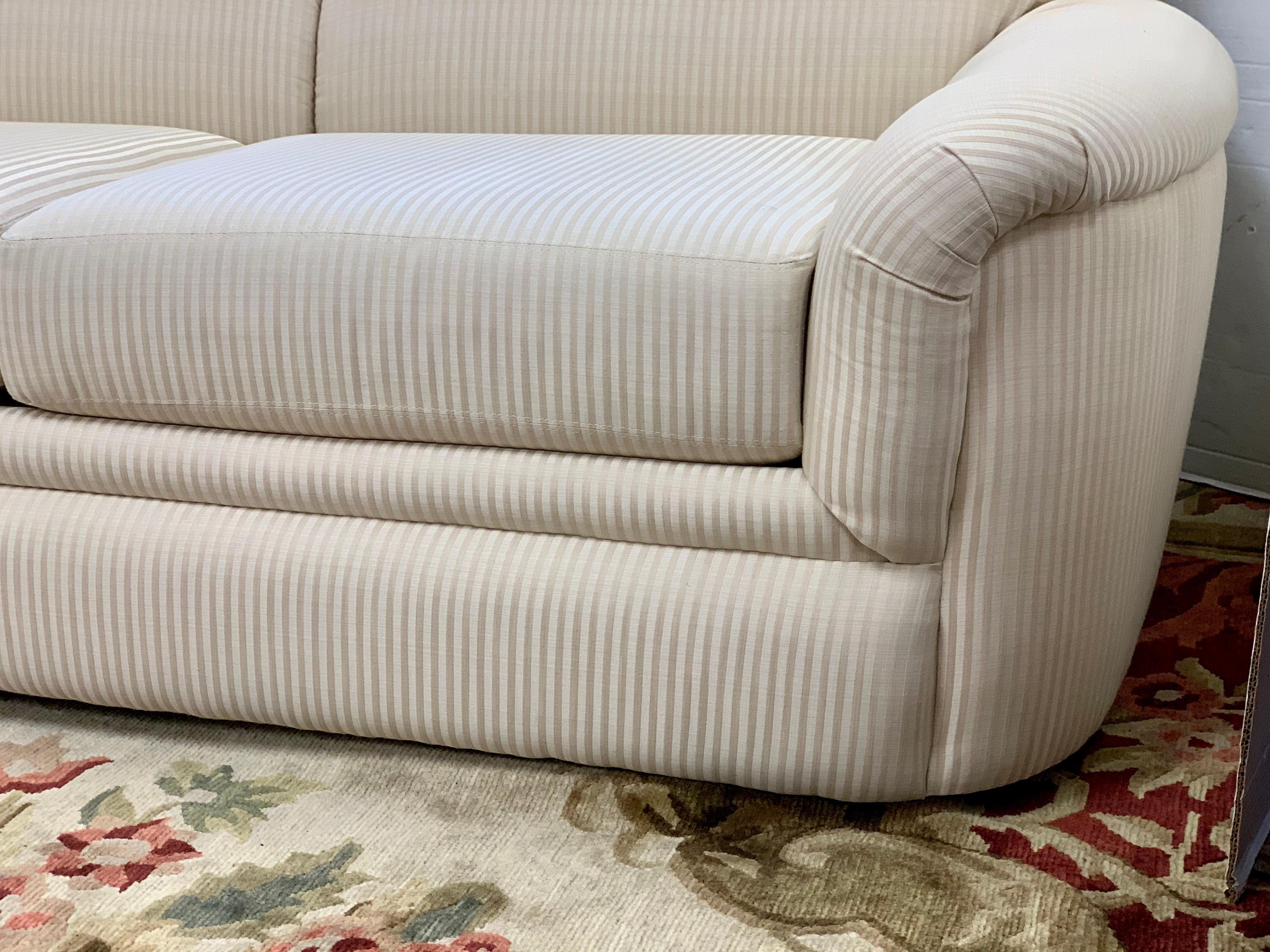 Fabric Thayer Coggin Signed Two-Piece Sectional Sofa Mint Condition