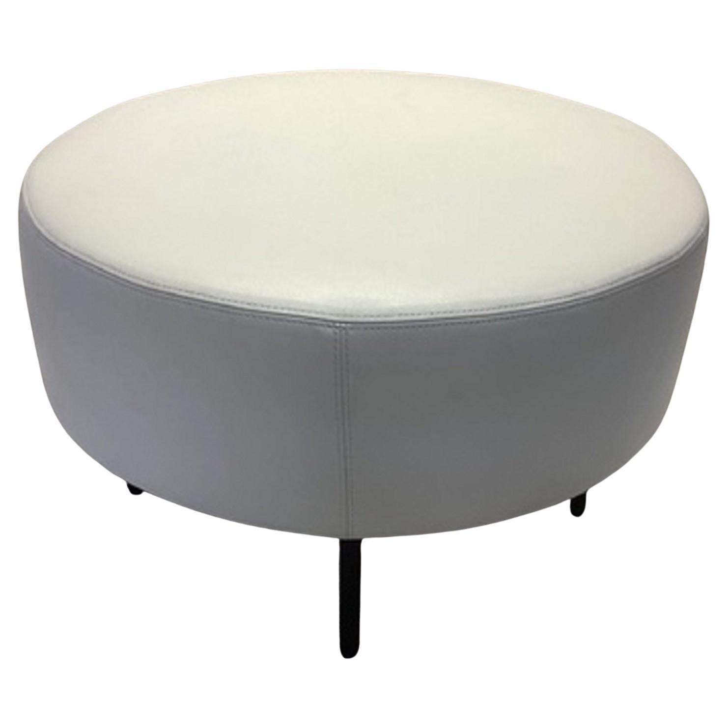 Thayer Coggin - Ottoman Slice - Cuir ivoire