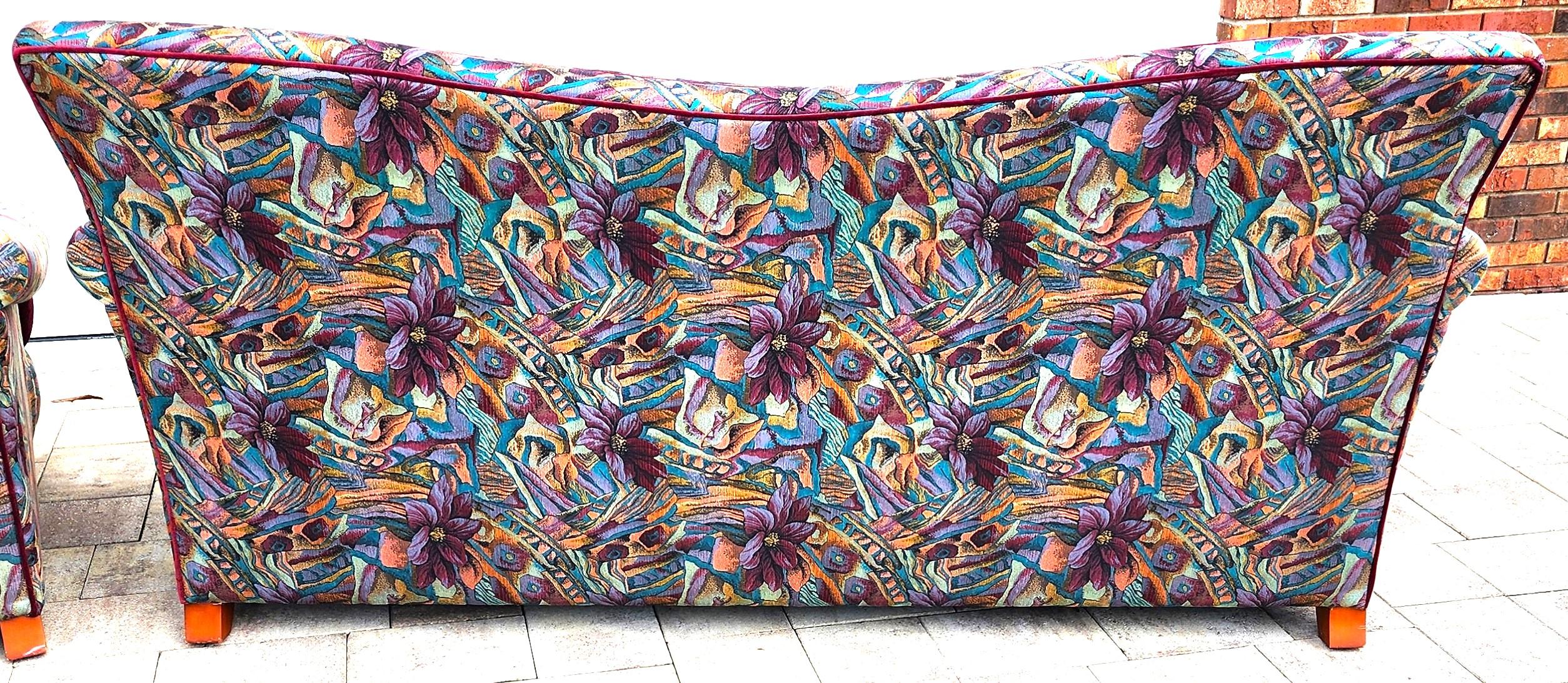 Thayer Coggin Sofas Tropical Pair en vente 5