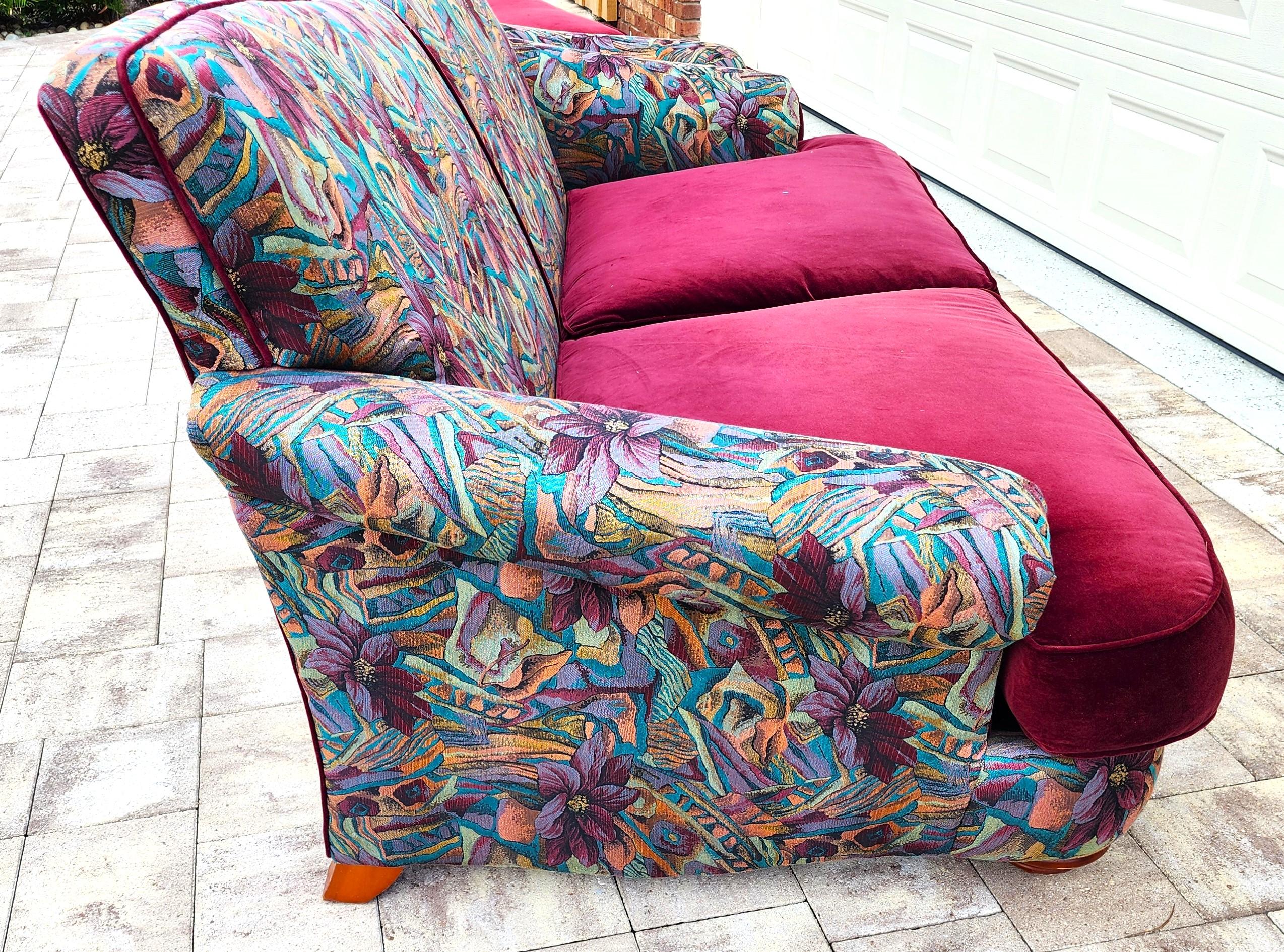 Thayer Coggin Sofas Tropical Pair en vente 6