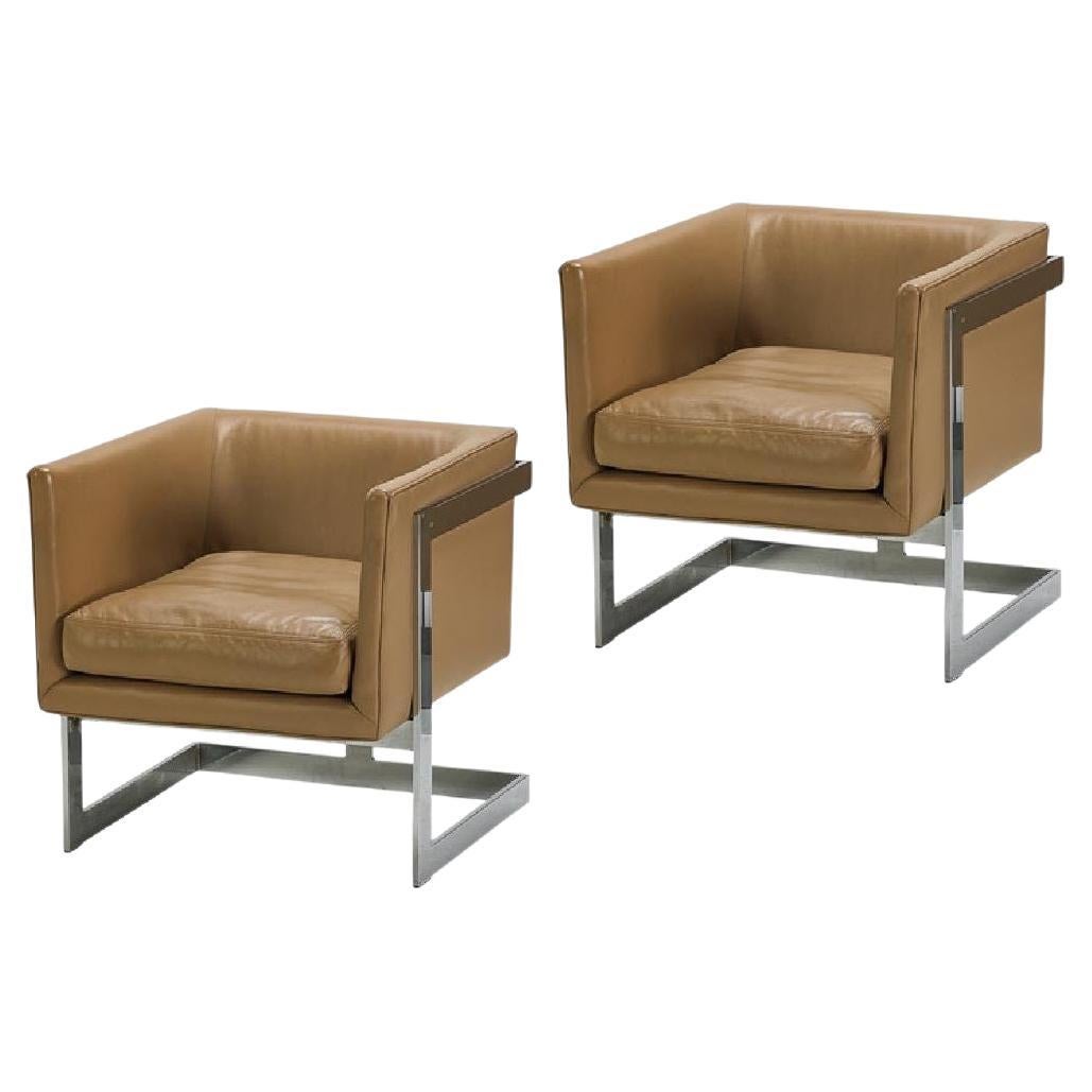 Thayer Coggin "T-Back Chairs" by Milo Baughman