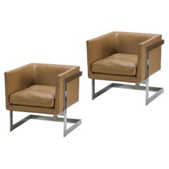 Thayer Coggin "T-Back Chairs" by Milo Baughman