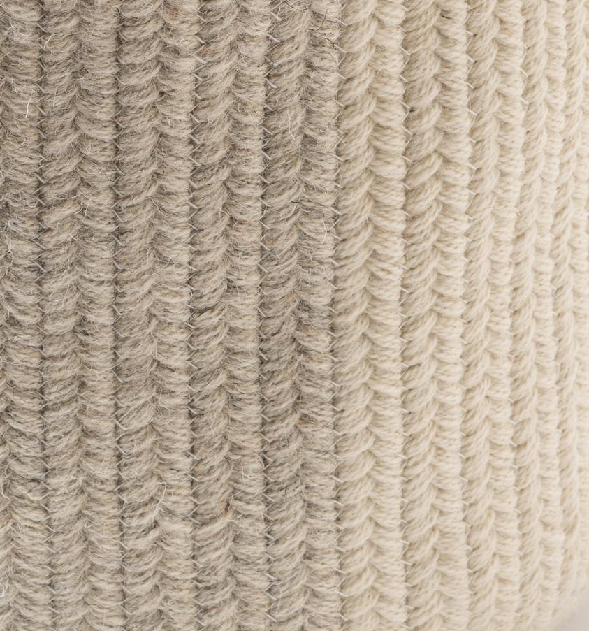 Américain Thayer Design Studio, panier équilibre en laine naturelle, gris clair et crème  en vente