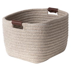 Thayer Design Studio, Natural Wool, Natural, Large Woven Basket