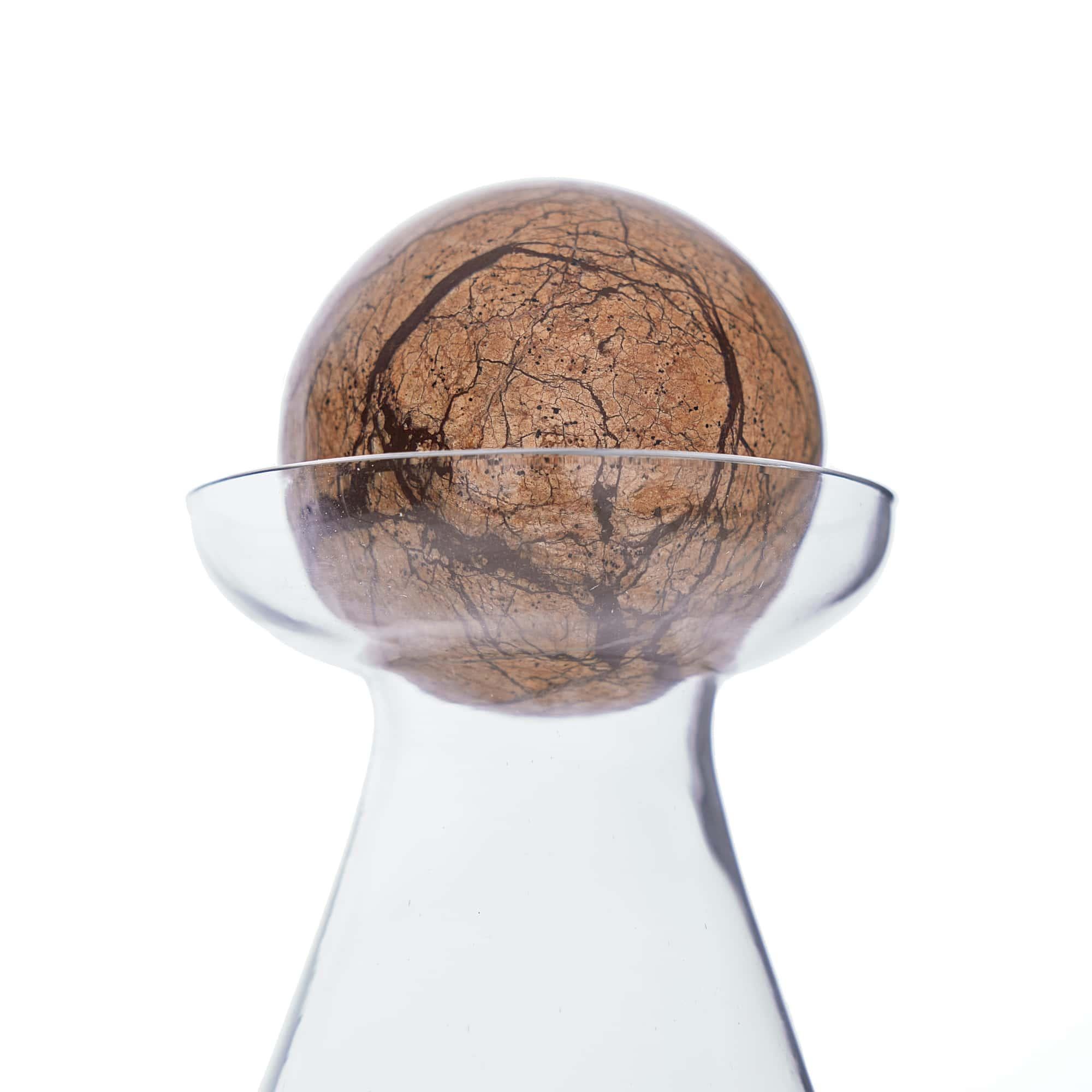 Thayers Decanters, Set of 2 ARI05 - Clear Glass and Marble Vidrio en venta