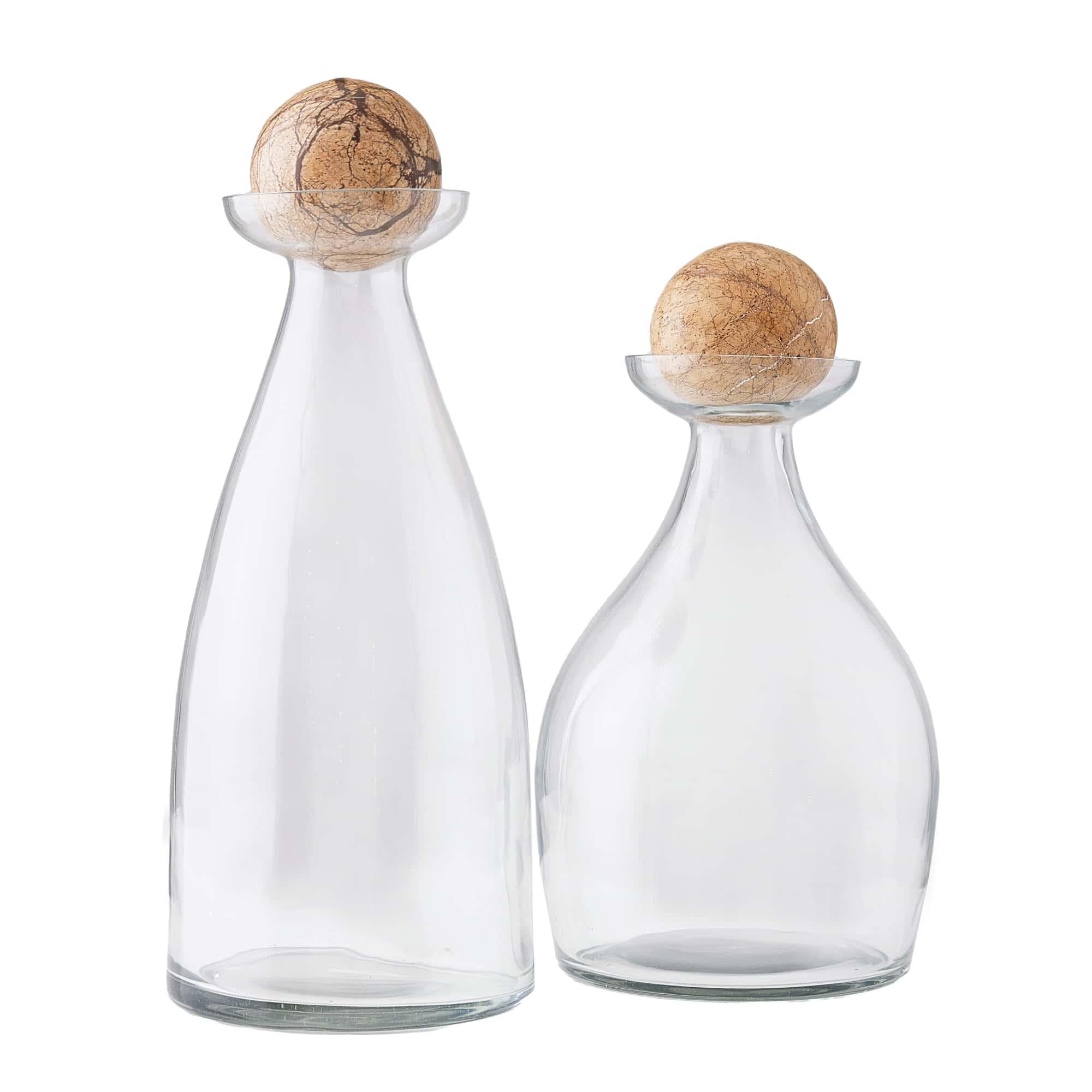 Thayers Decanters, Set of 2 ARI05 - Clear Glass and Marble en venta 2