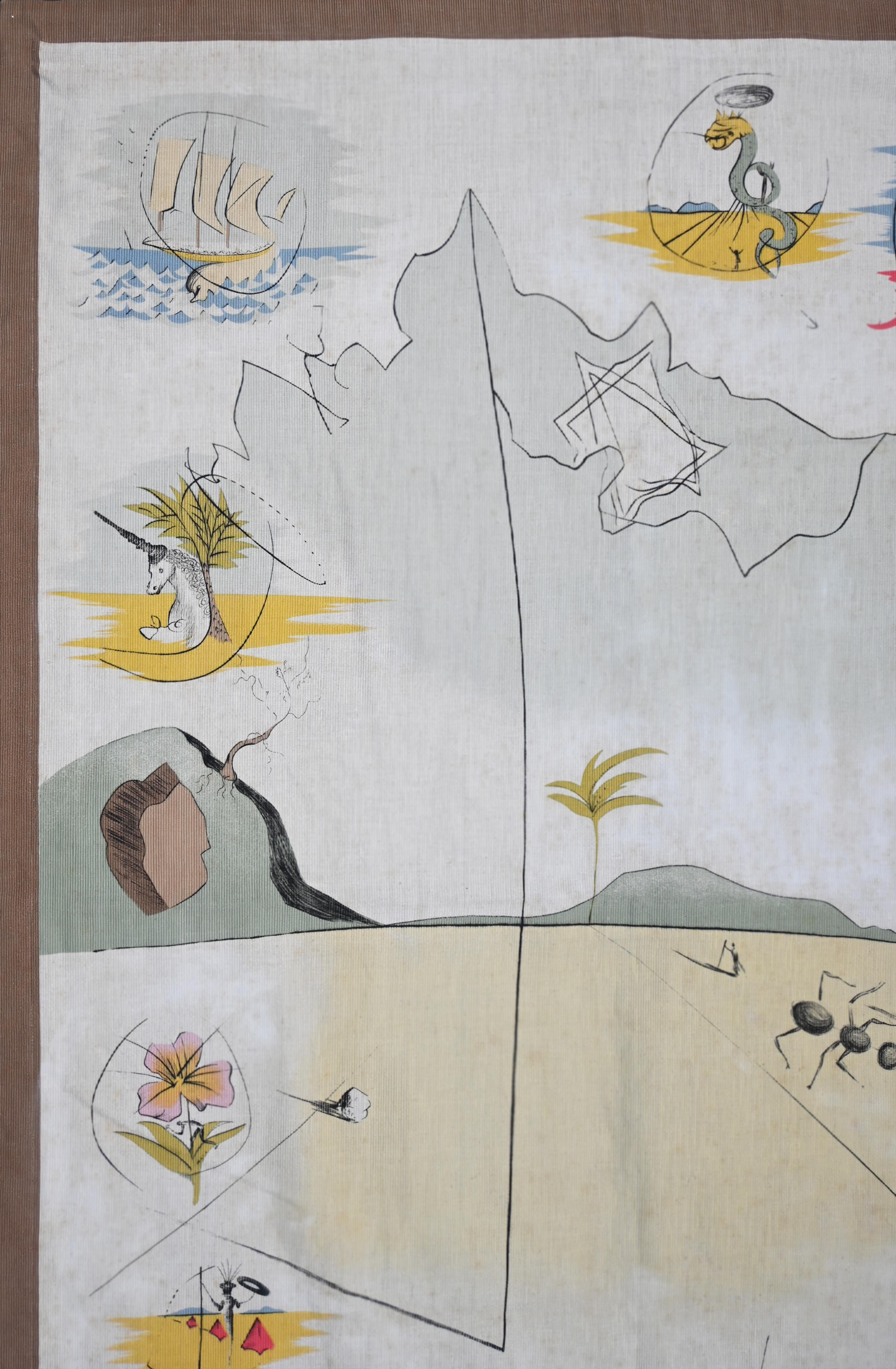 Francese Le 12 tribù di Israel, arazzo di Salvador Dalí Certificato notarile -N° 1468 in vendita
