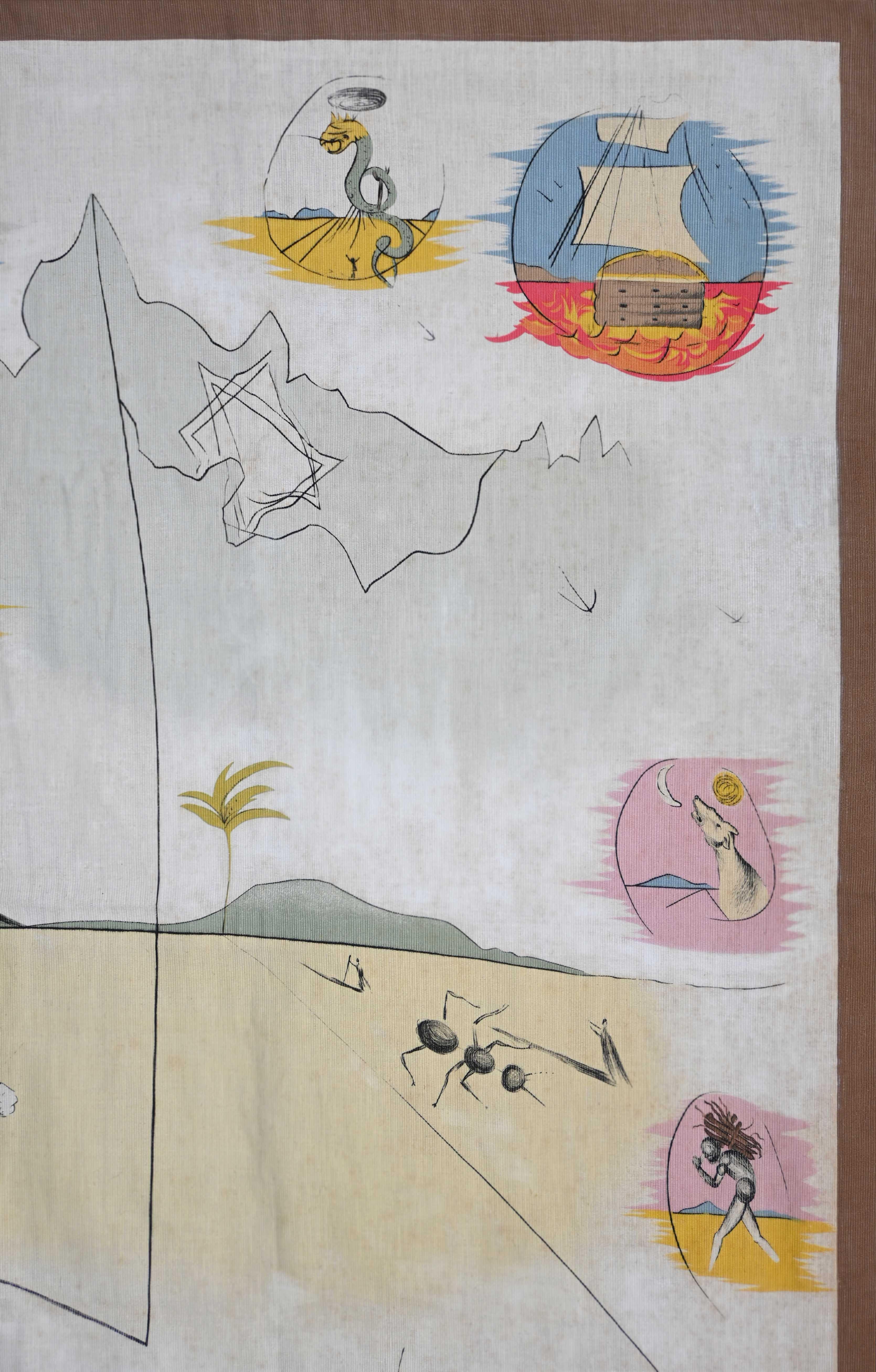 Le 12 tribù di Israel, arazzo di Salvador Dalí Certificato notarile -N° 1468 In condizioni ottime in vendita a Paris, FR