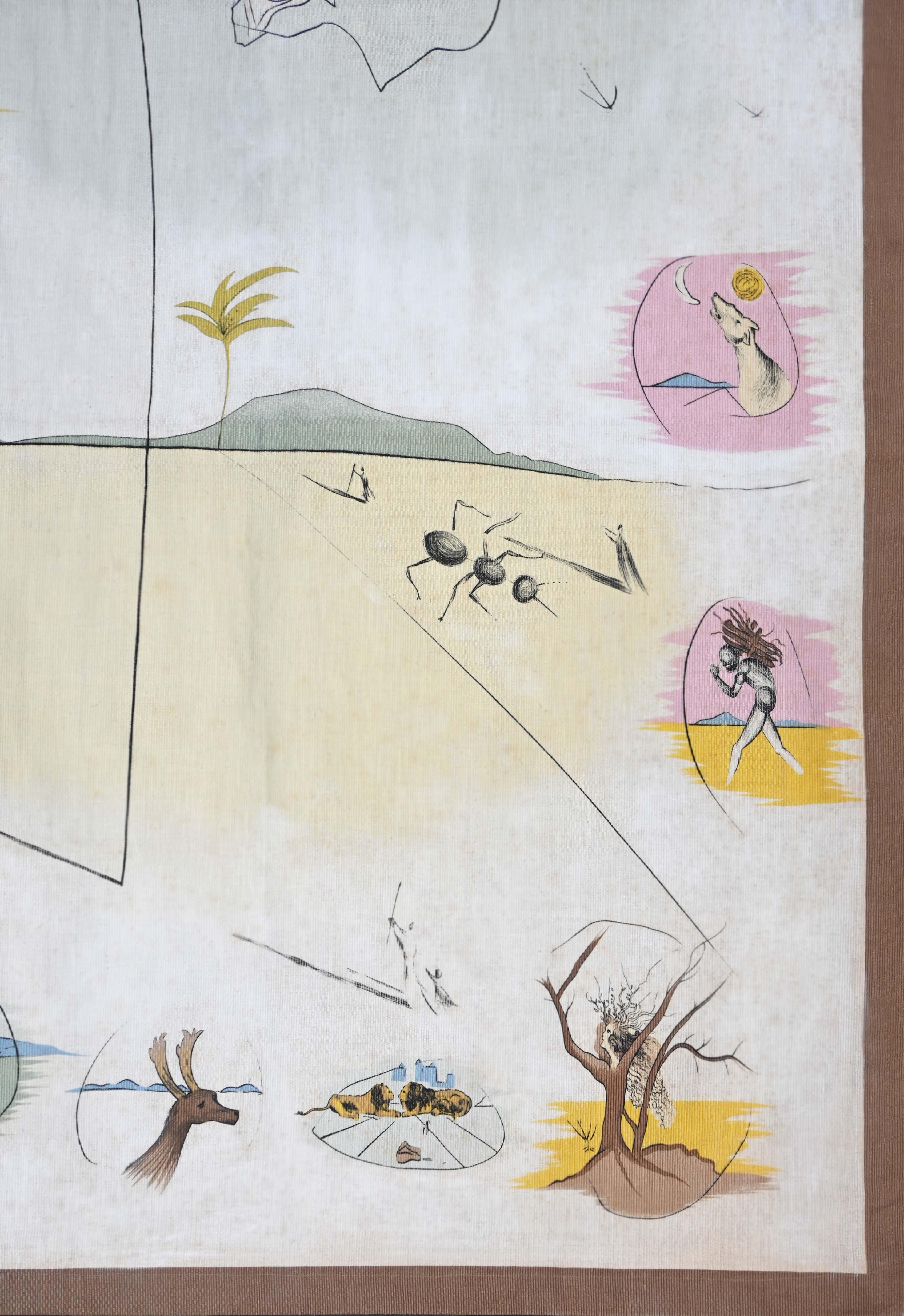 Lana Le 12 tribù di Israel, arazzo di Salvador Dalí Certificato notarile -N° 1468 in vendita