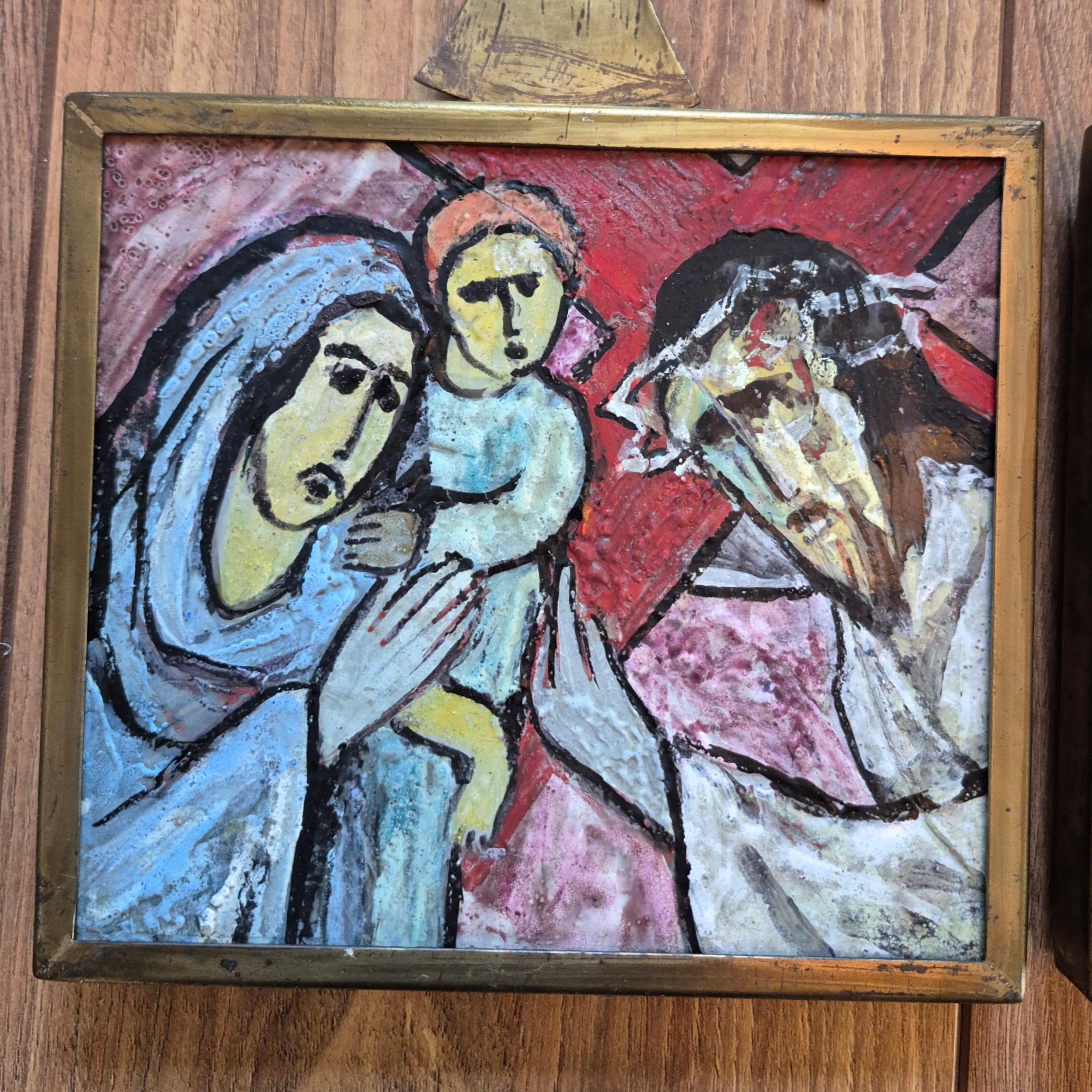 Olandese Le 14 stazioni della Via Crucis dipinte da Jan Mammen, Paesi Bassi 1961 in vendita