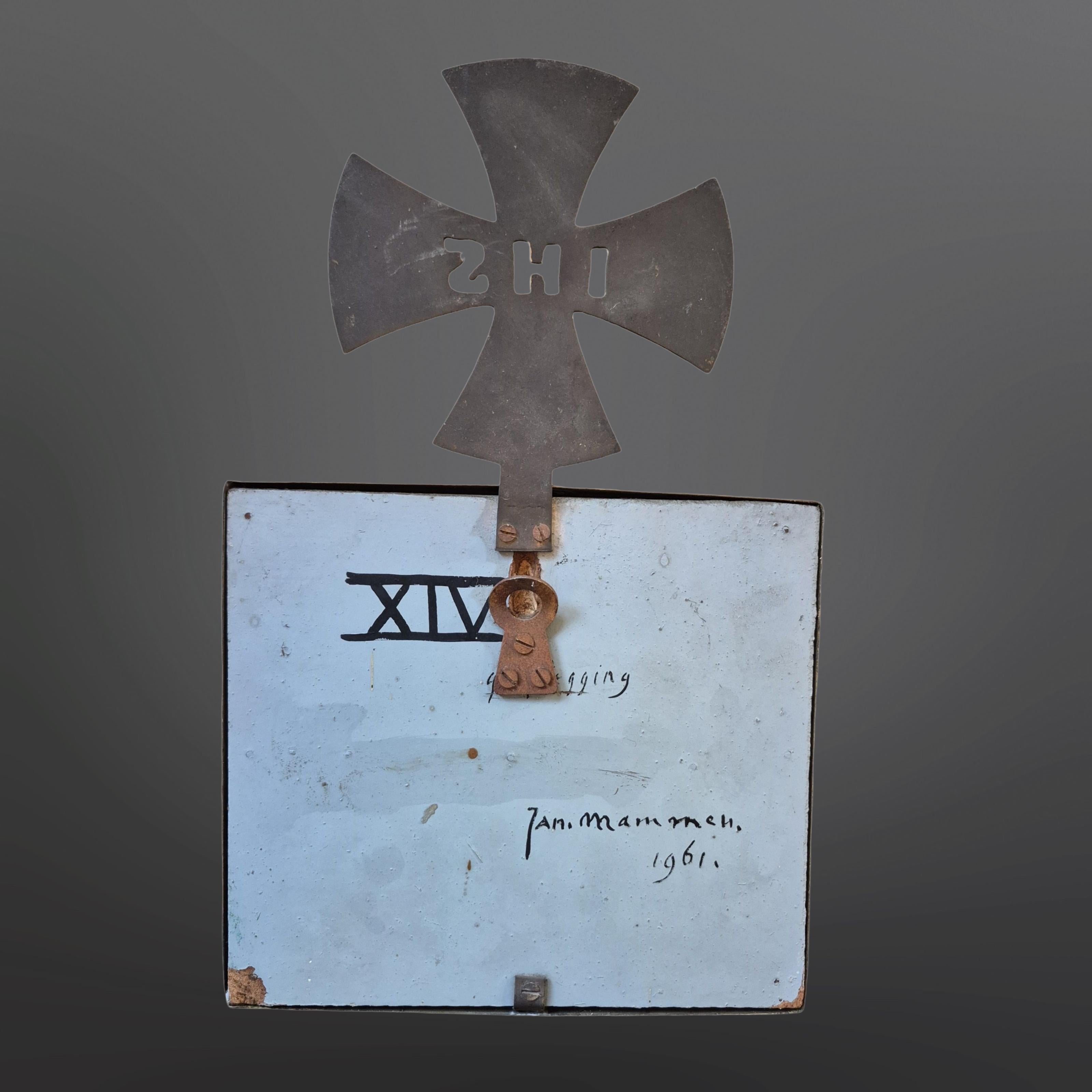 Ottone Le 14 stazioni della Via Crucis dipinte da Jan Mammen, Paesi Bassi 1961 in vendita