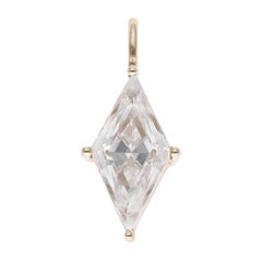 The 1.50 Carat White Lozenge Pendant, 18kt