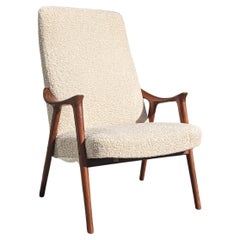 Vintage  The 1960s Westnofa Scoop Lounge Chair, a Danish Design Dream 
