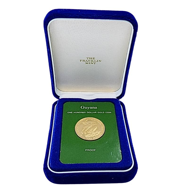 La pièce d'or commémorative de cent dollars de 1976 en vente 1