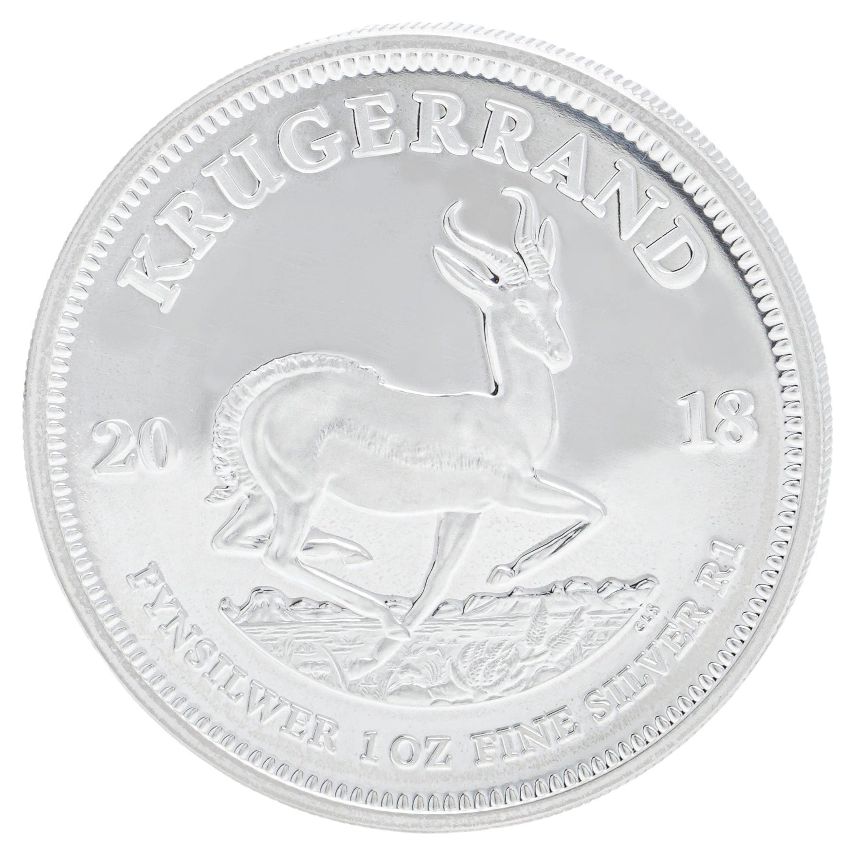 2018 1oz silver Krugerrand 999. Silver Limited edition 15000/11077 Proof For Sale