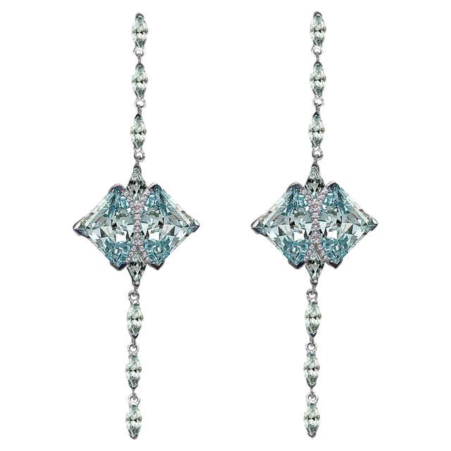 20ct diamond earrings HRD Certified For Sale at 1stDibs