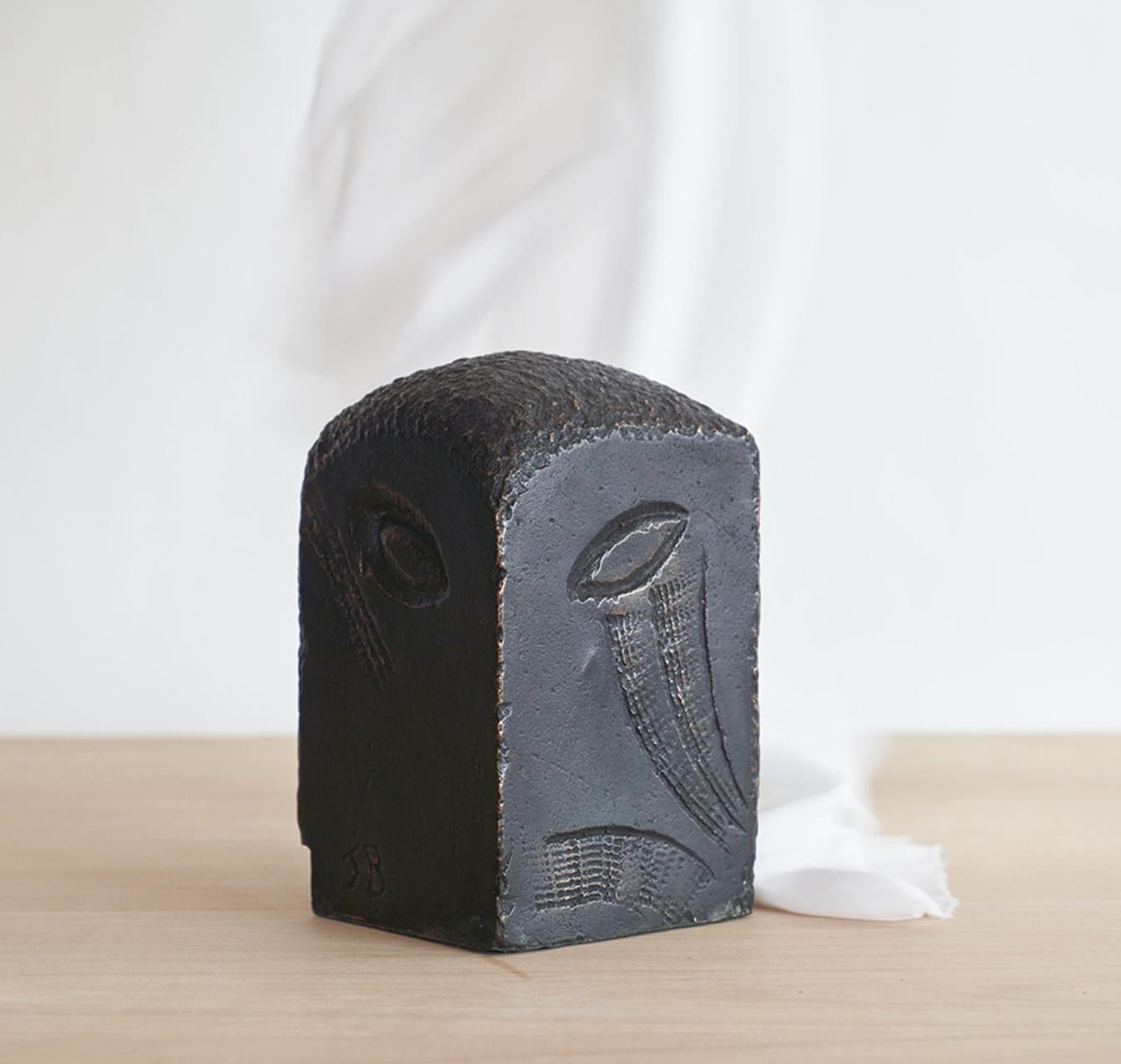 Post-Modern 4 Faces Sculpture by Jean-Baptiste Van Den Heede For Sale