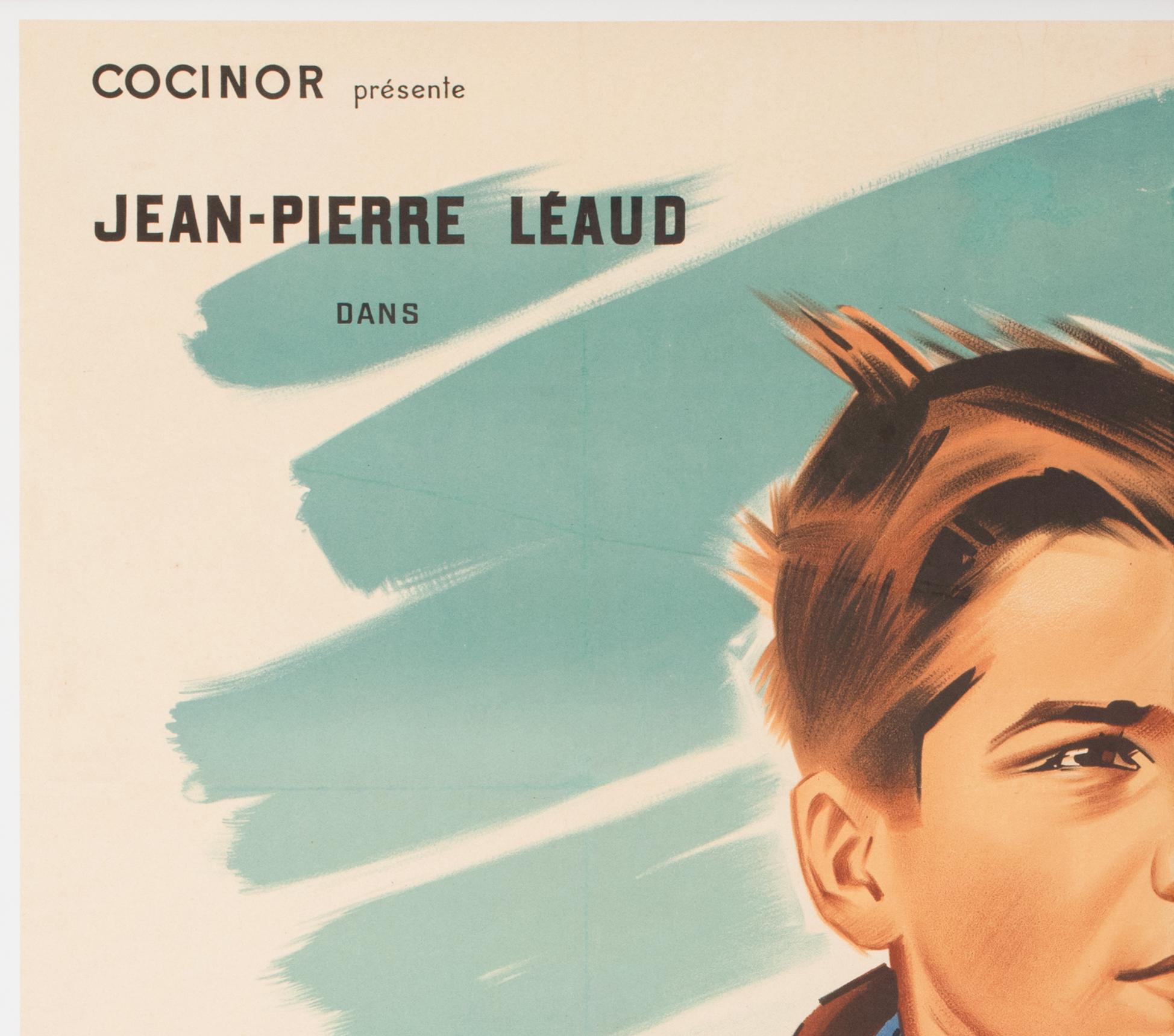 LOS 400 GOLPES 1959 Grande Película Francesa Estilo Póster, BORIS GRINSSON Francés en venta