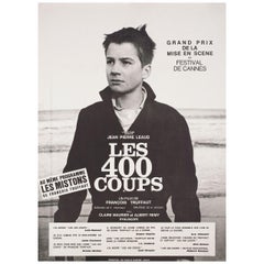 The 400 Blows R1960s French Moyenne Film Poster