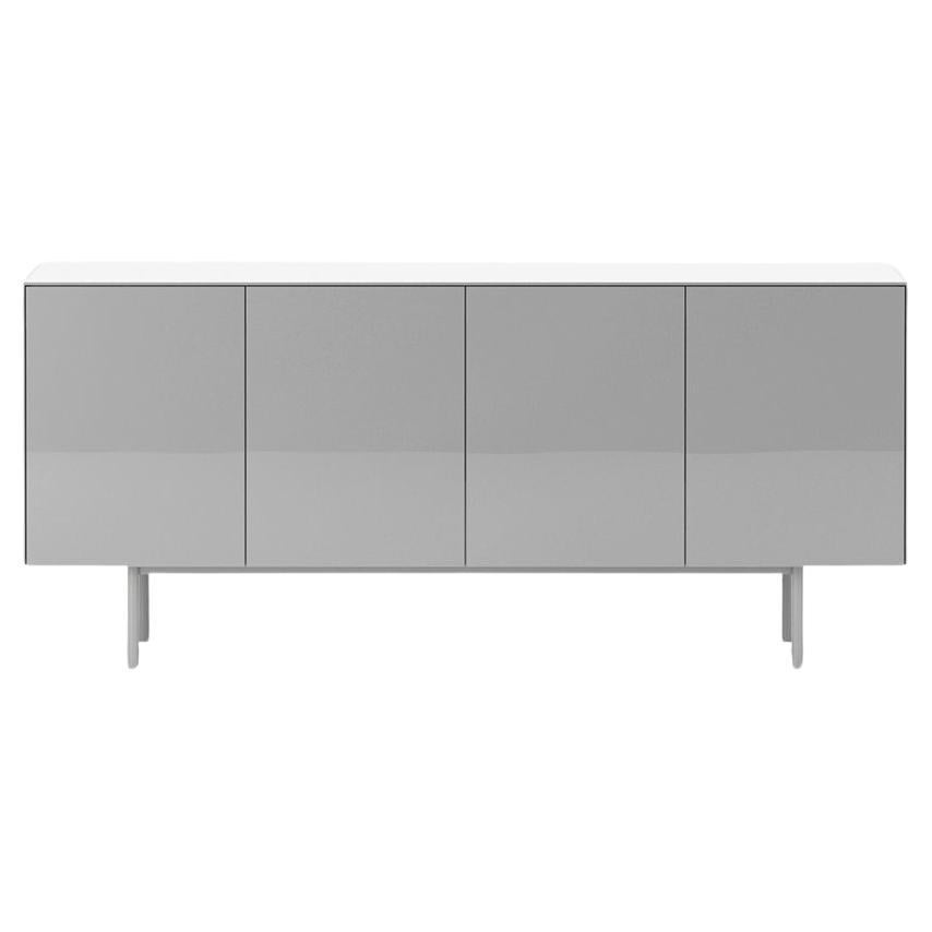 Il 44 Server in laccato con larghezza di 180 cm Grigio Medio