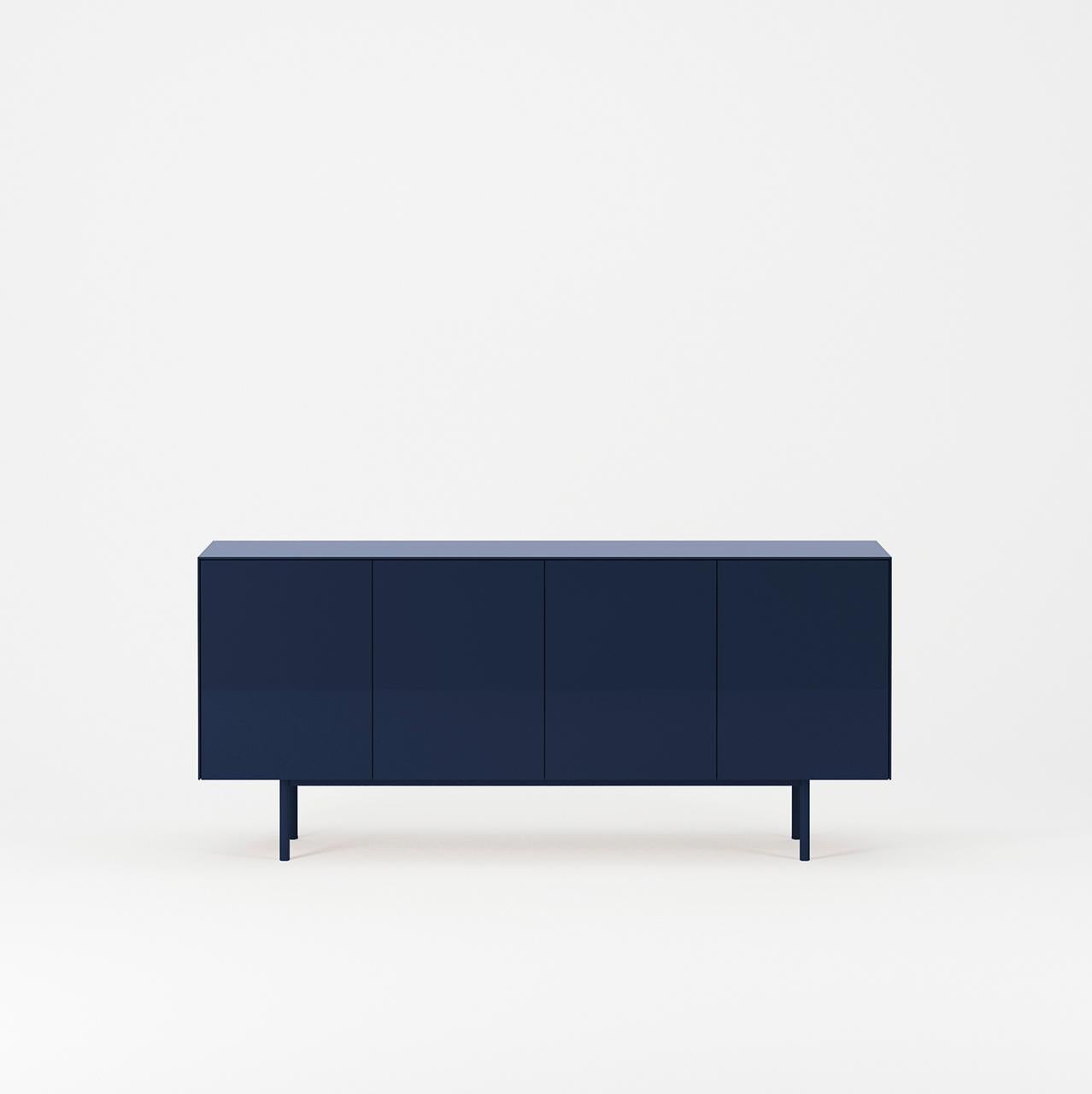 Minimalismo Il 44 Server in lacca con larghezza di 180 cm Navy in vendita