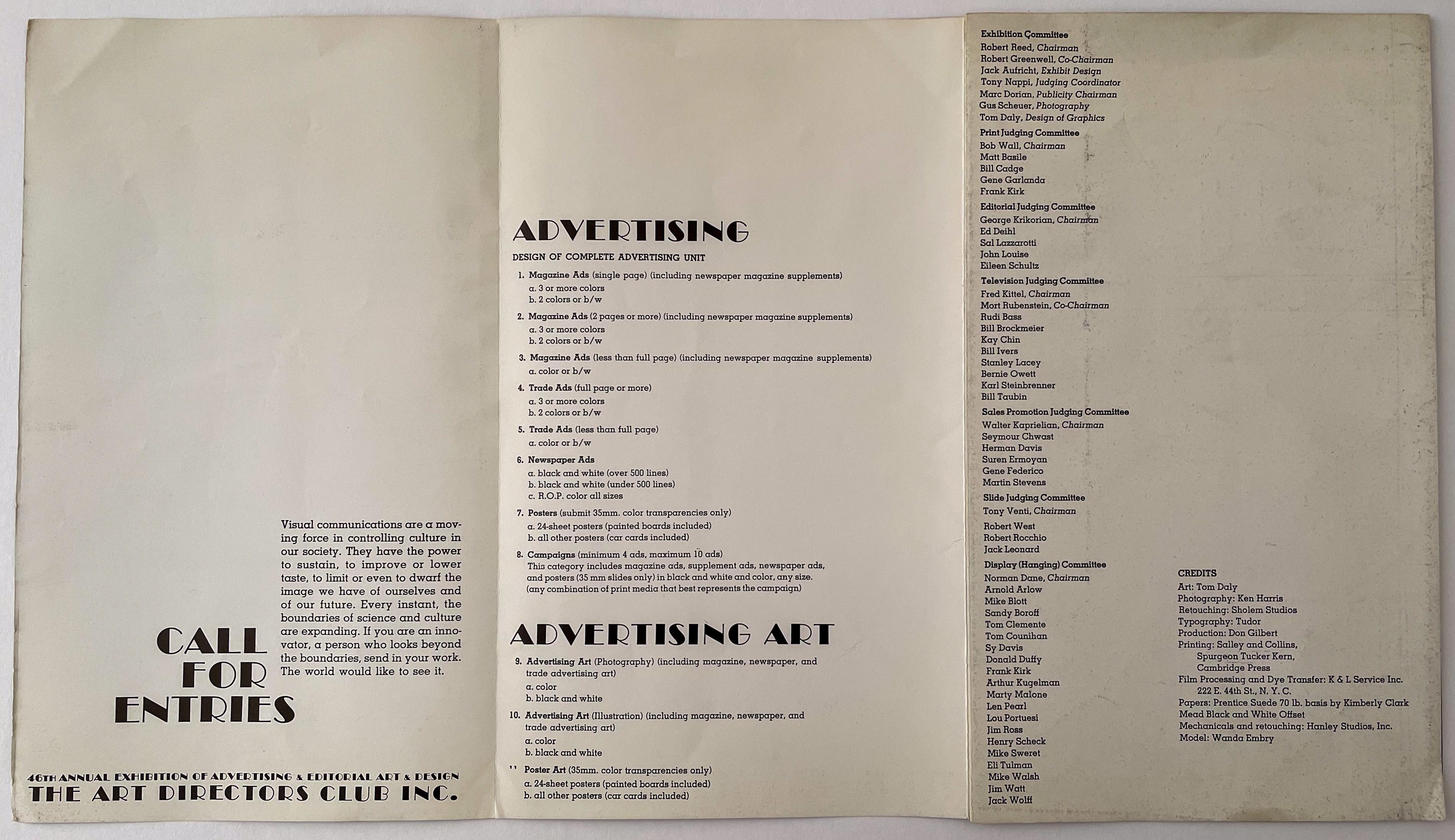 46th Annual Exhibition of Advertising and Editorial Art and Design Poster im Angebot 1