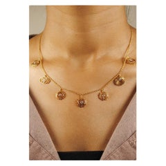 The 7 Chakra Charms in 18kt Gold