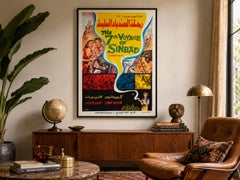 The 7th Voyage of Sinbad c1960s Egyptian Film Poster