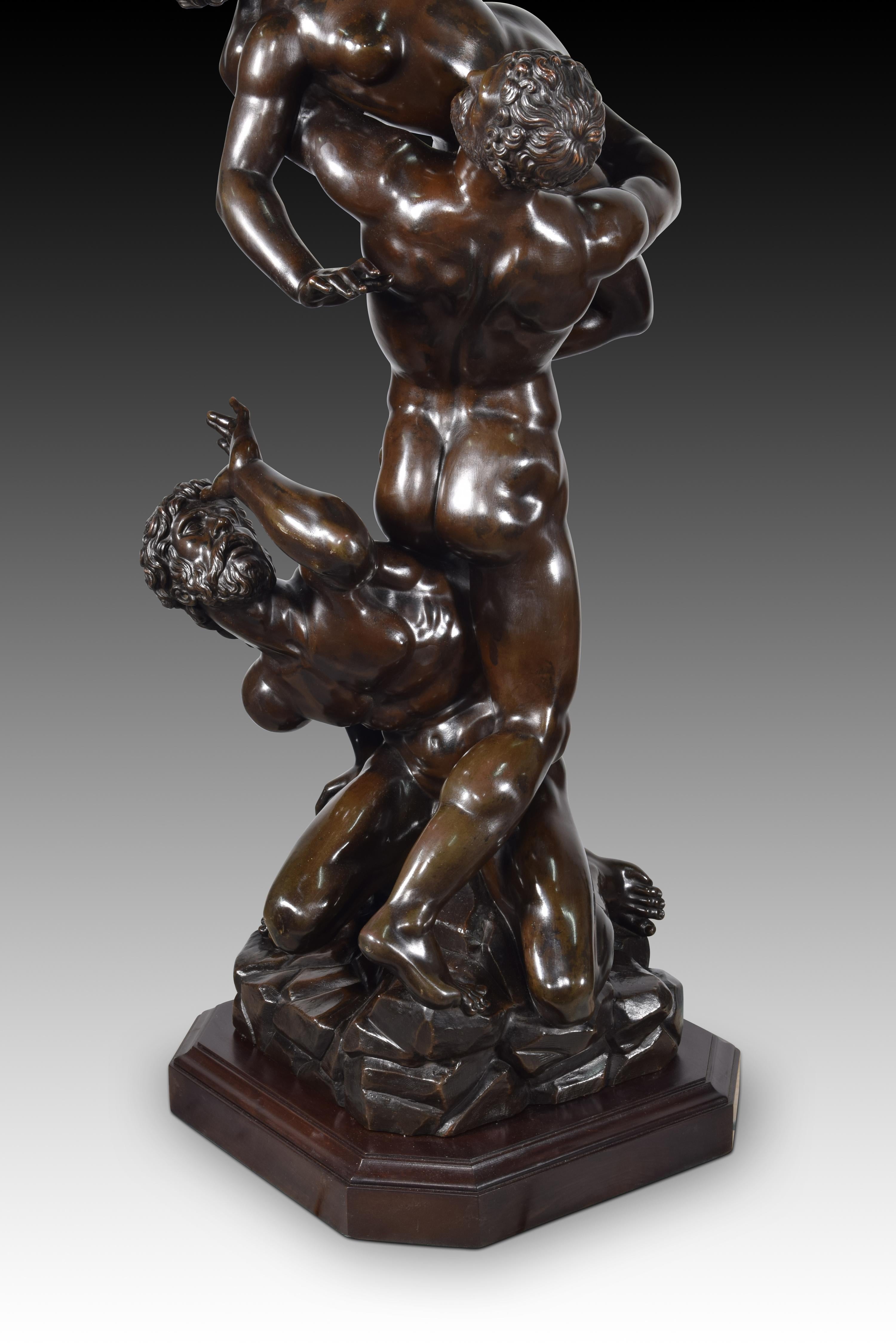 Abduction of the Sabine Woman, Bronze, 19th Century, After Giambologna For Sale 5