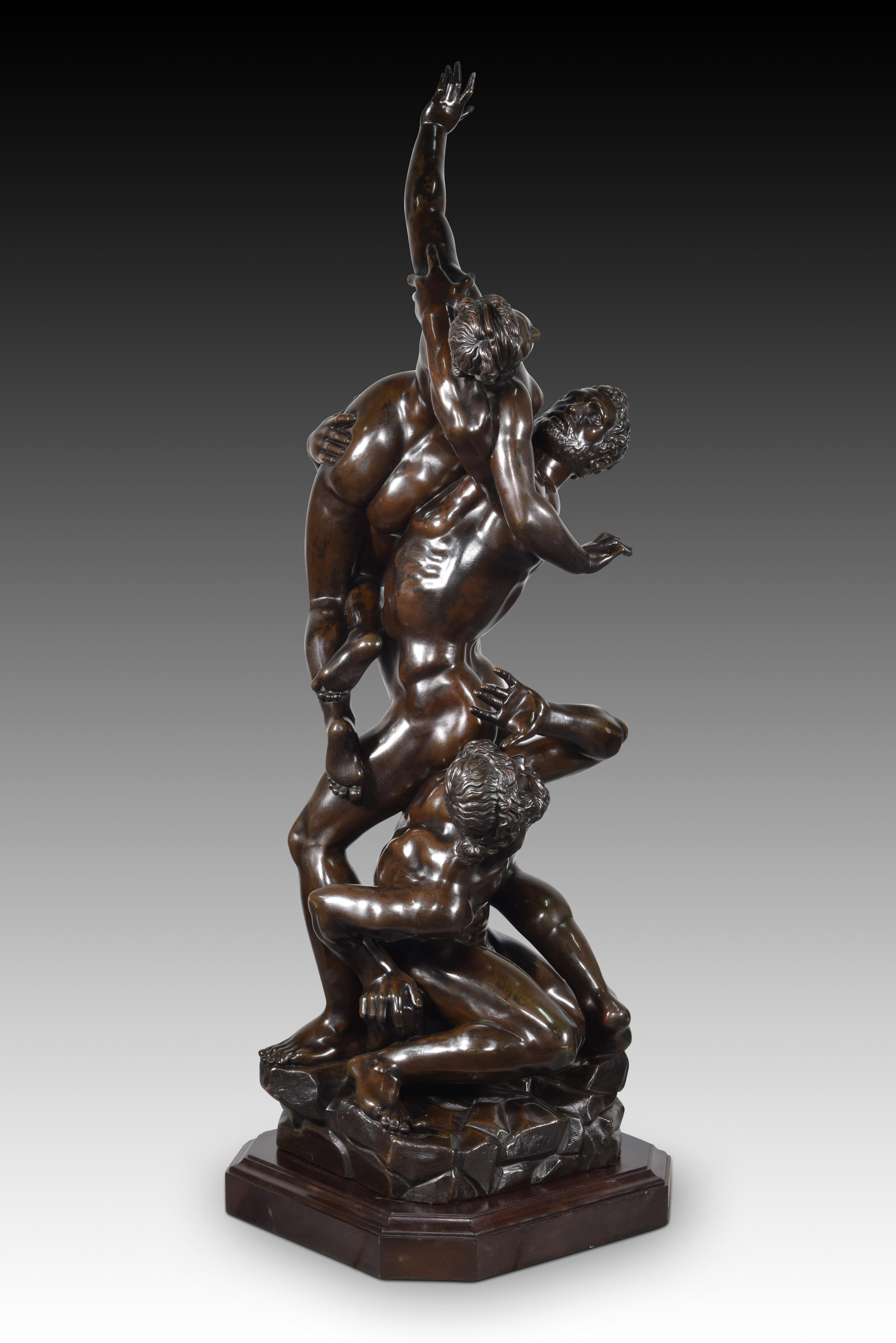 Abduction of the Sabine Woman, Bronze, 19th Century, After Giambologna For Sale 1