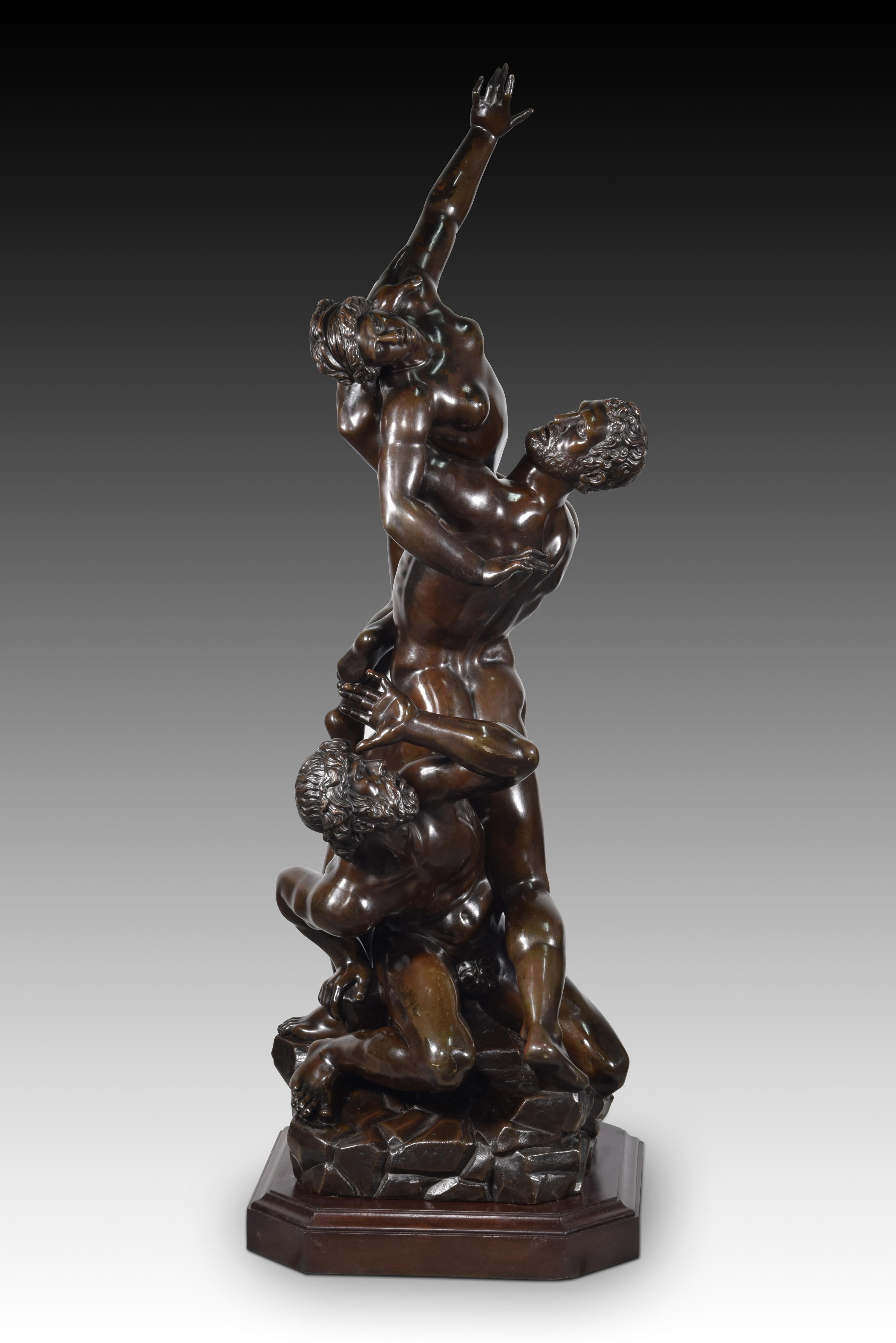 Abduction of the Sabine Woman, Bronze, 19th Century, After Giambologna For Sale 2