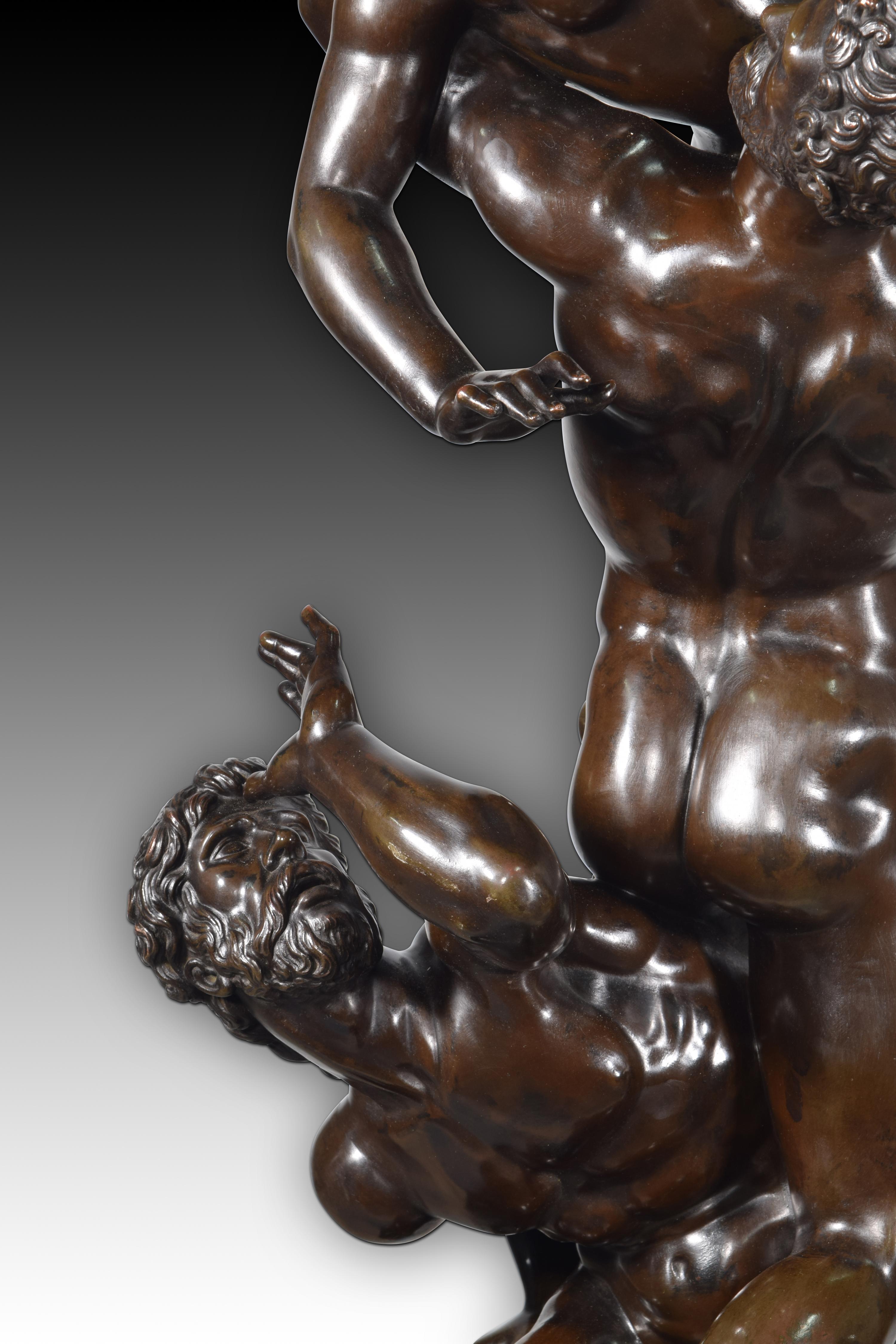 Abduction of the Sabine Woman, Bronze, 19th Century, After Giambologna For Sale 4