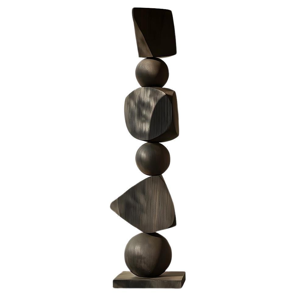 The Abstract Elegance of Burned Oak, Dark and Sleek, by Escalona, Still Stand 98 For Sale