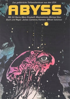 The Abyss 1990 East German A1 Film Poster