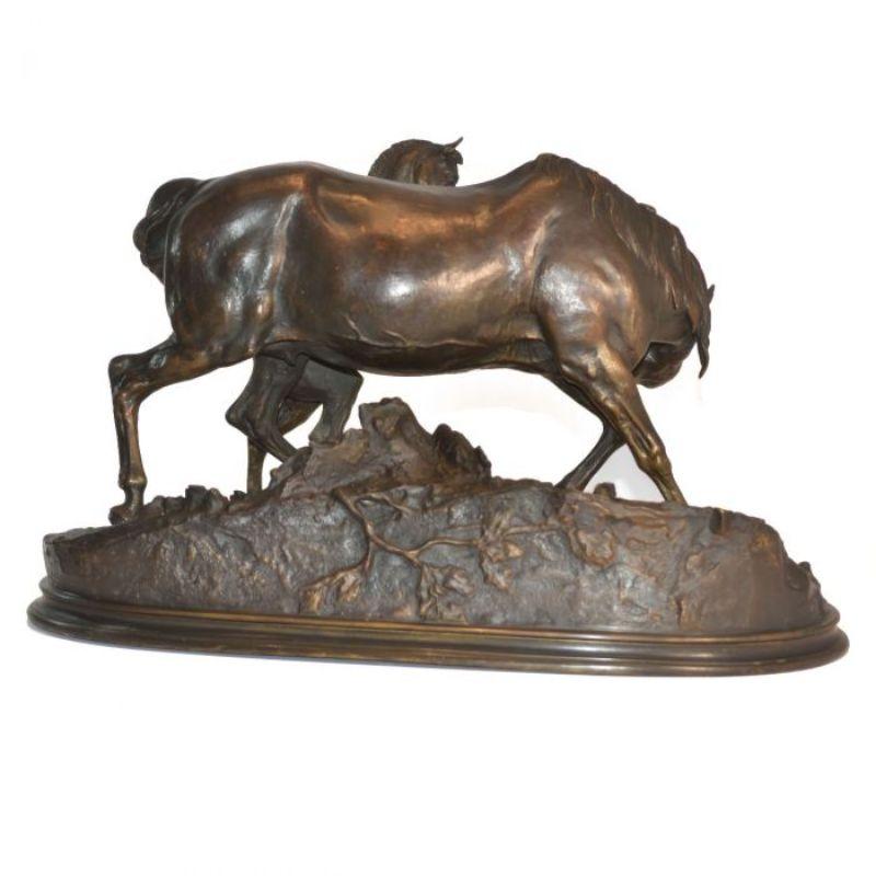 19th Century The Accolade of Pierre-Jules Mêne Bronze, XIXth Century For Sale