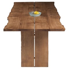 The 'Additions' butterfly joined table with live-edge English Oak.