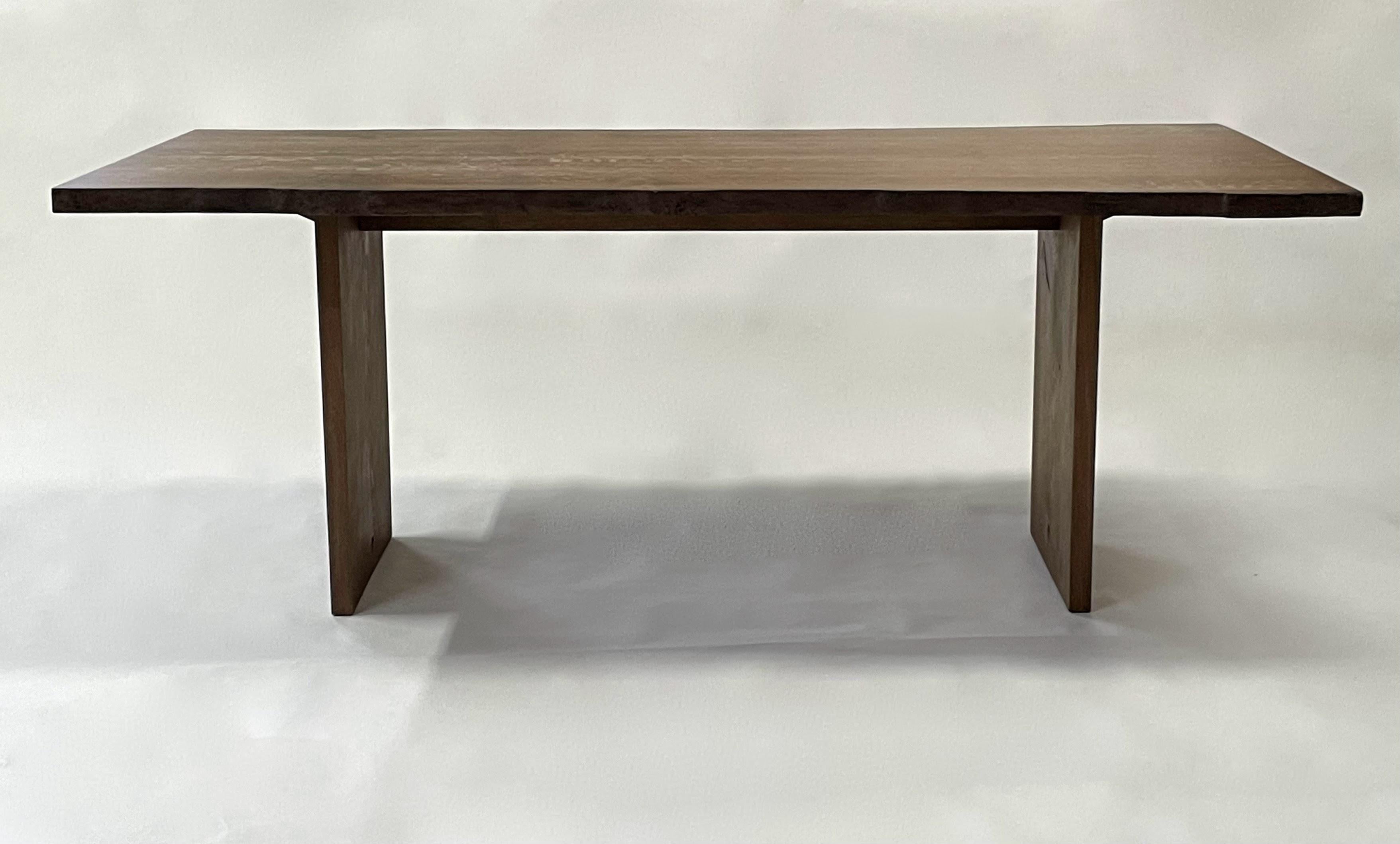 The ADDITIONS tables 
 
The ADDITIONS tables are made to order and are designed to have a simplicity of line and structure.
Each table is made from carefully selected book-matched solid English oak with the live edge (waney Edge) running down each